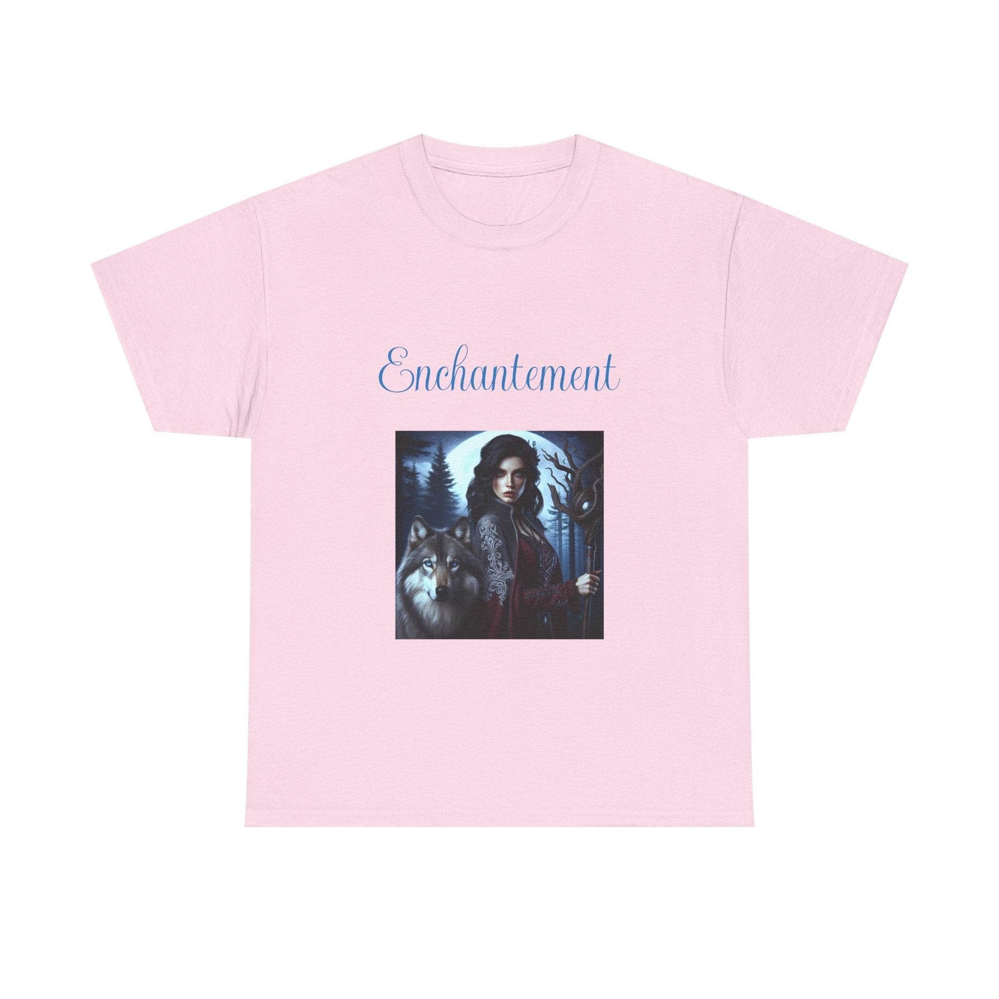 Enchanted Wolf Unisex Heavy Cotton Tee - The Dreamer's Bookshop.