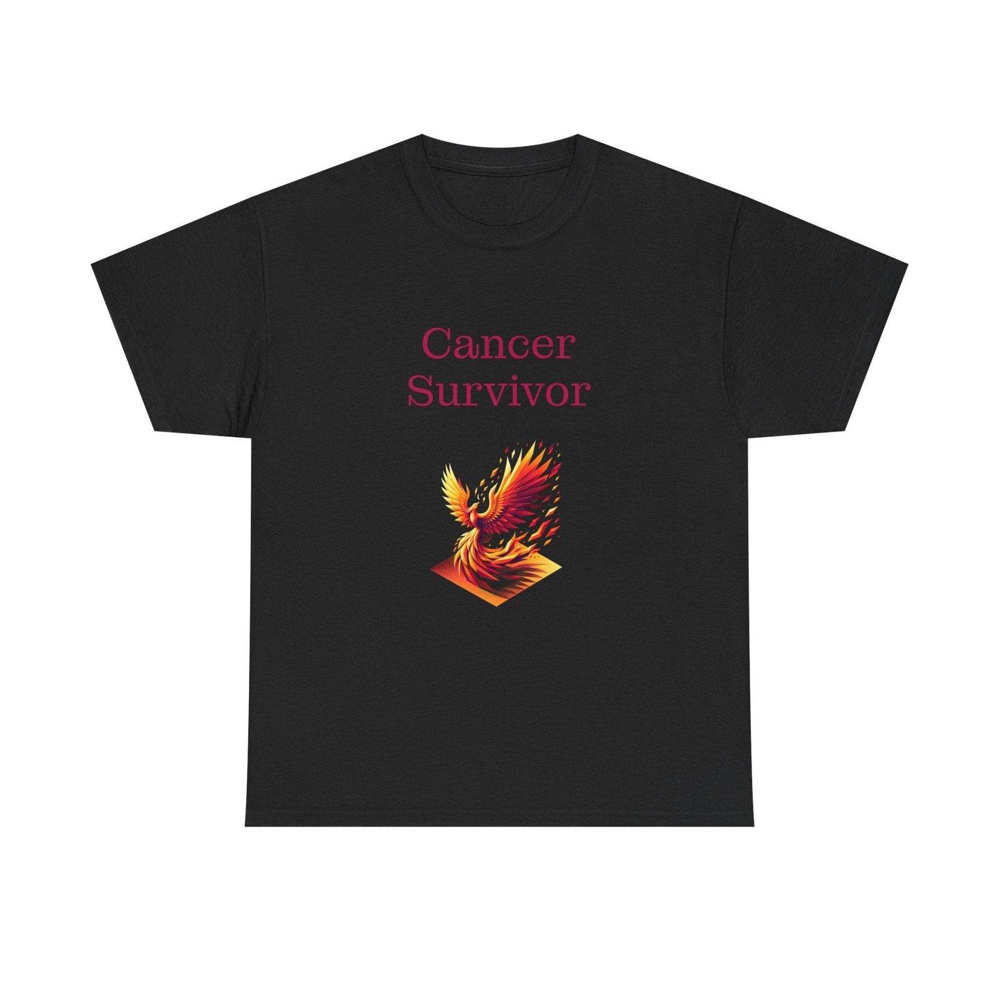 Cancer Survivor Unisex Heavy Cotton Tee - Empowering Apparel for Health Awareness - The Dreamer's Bookshop.