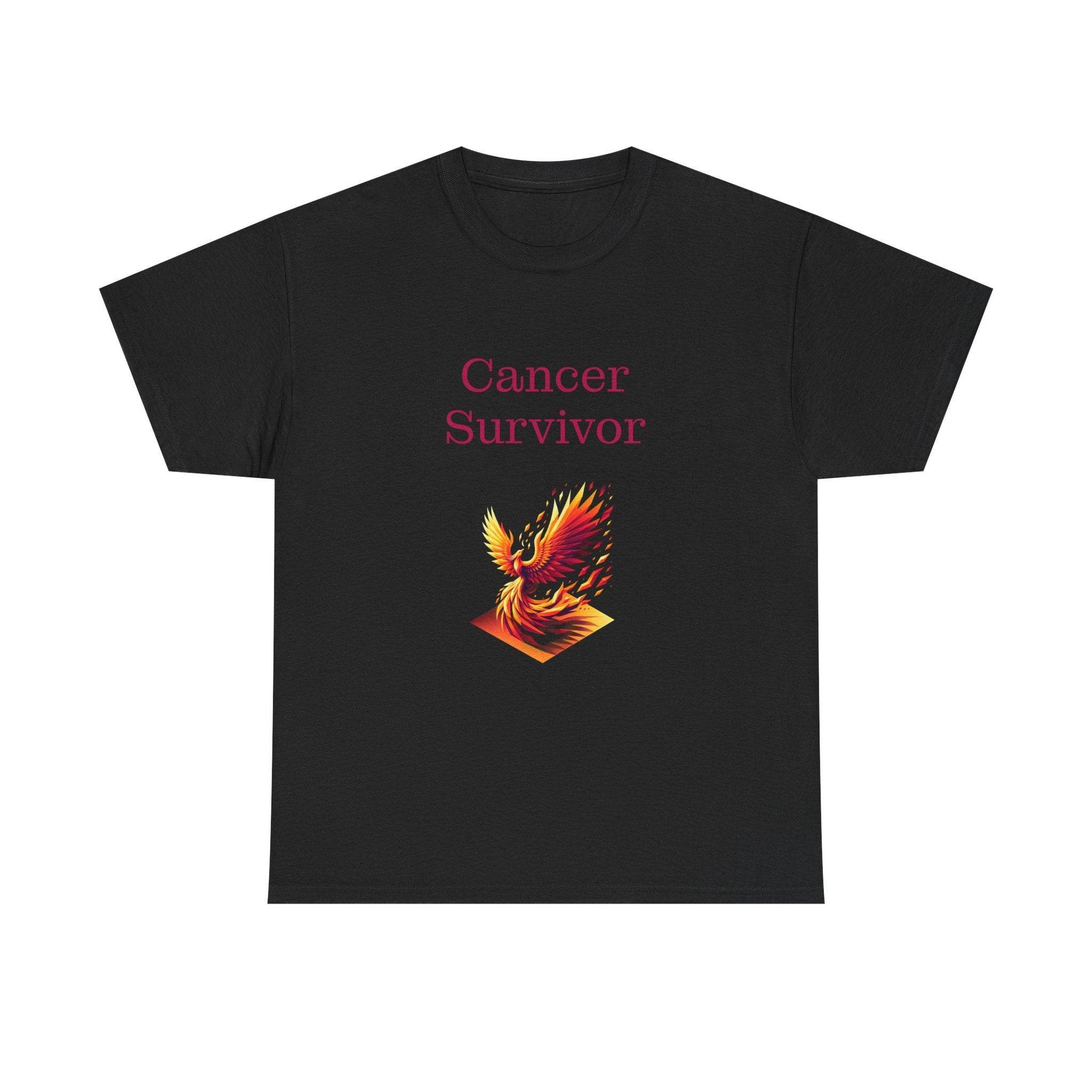 Cancer Survivor Unisex Heavy Cotton Tee - Empowering Apparel for Health Awareness - The Dreamer's Bookshop.