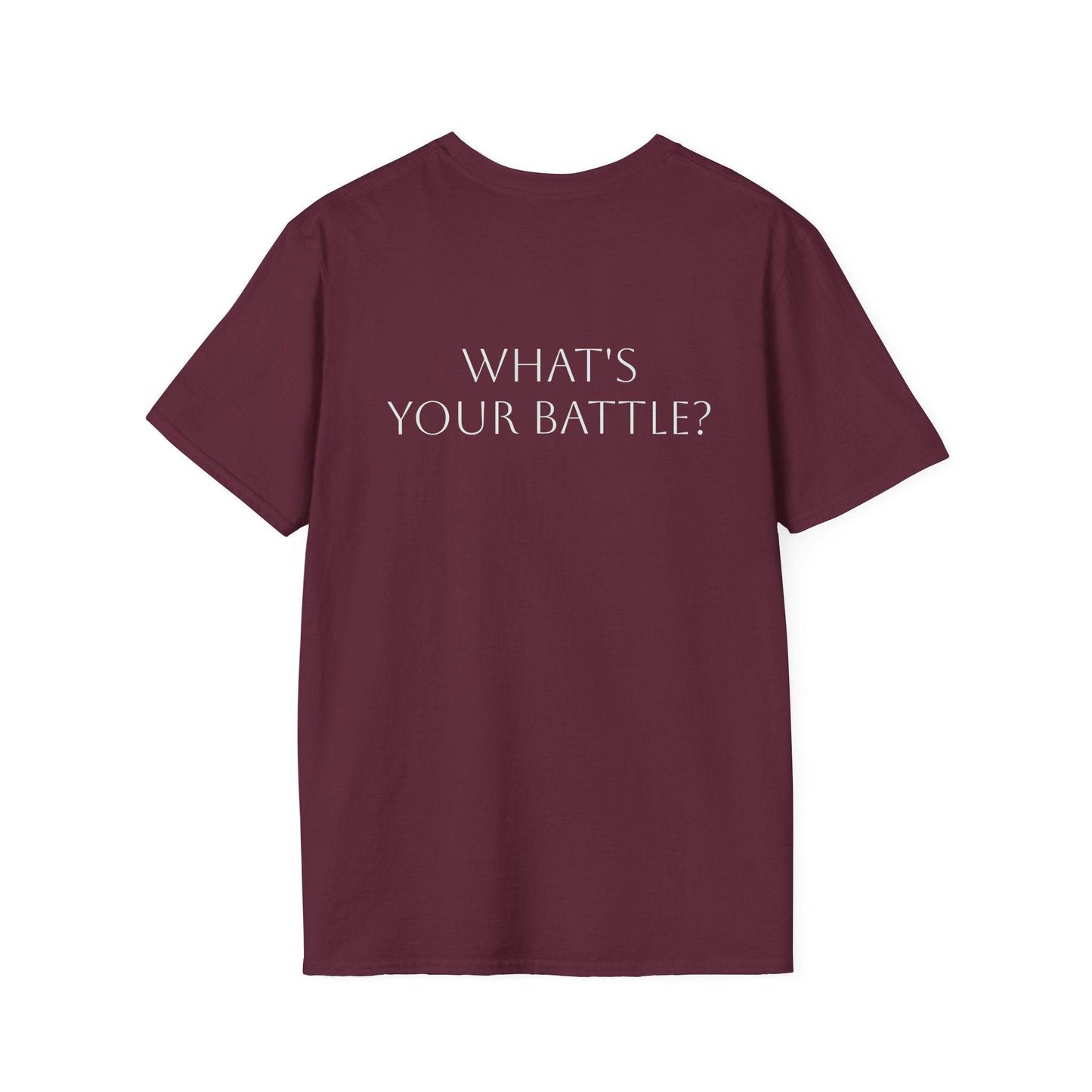 Anxiety Warrior Unisex Softstyle T-Shirt - What's Your Battle? - The Dreamer's Bookshop.