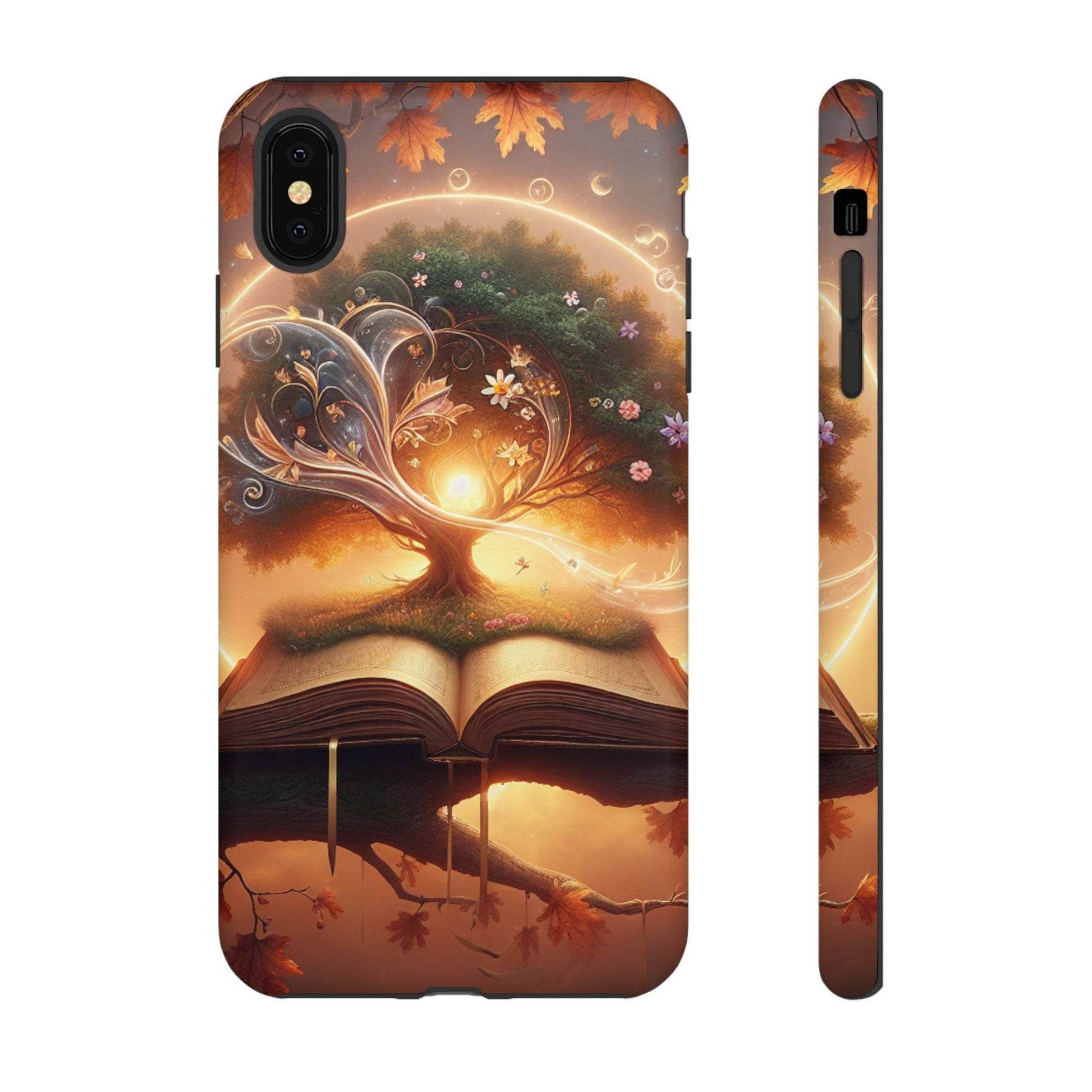 Nature-Inspired iPhone & Samsung Phone Case with Tree of Life Design - The Dreamer's Bookshop.