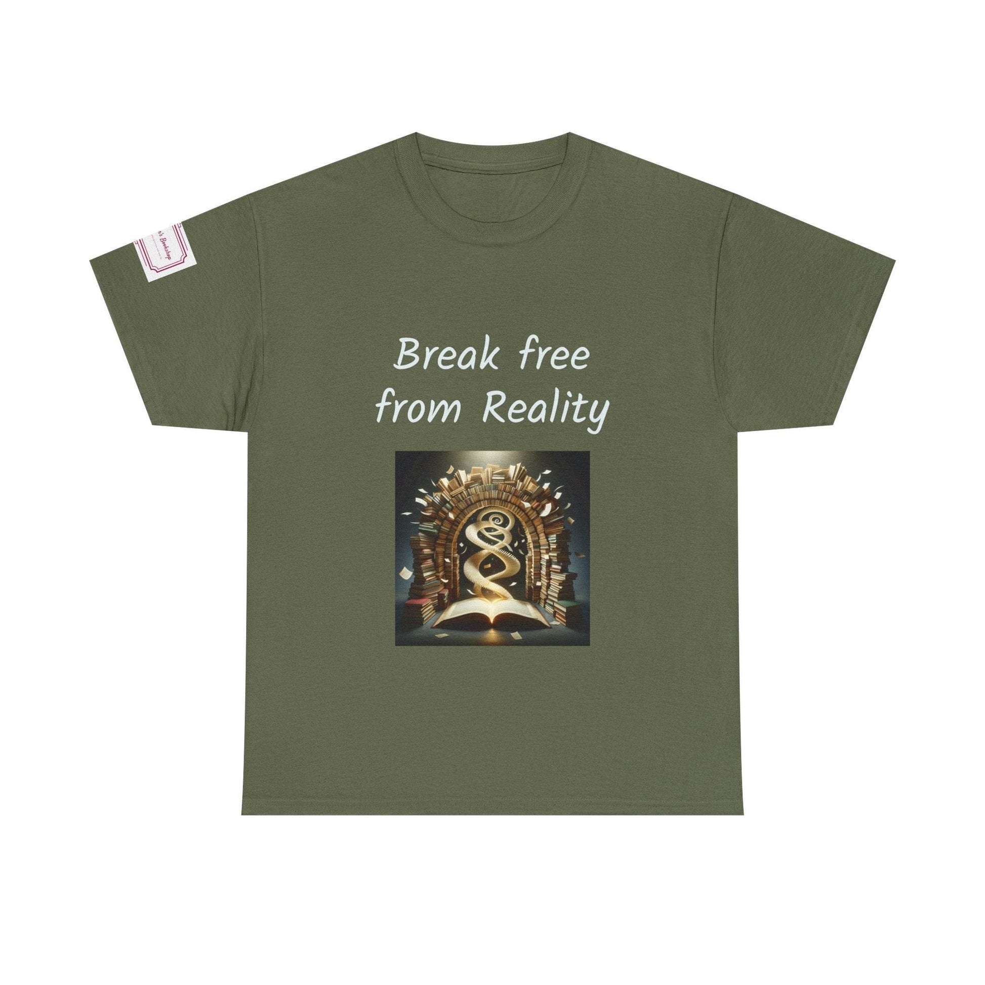 Break Free - Graphic Unisex Heavy Cotton Tee - Book Lovers - The Dreamer's Bookshop.