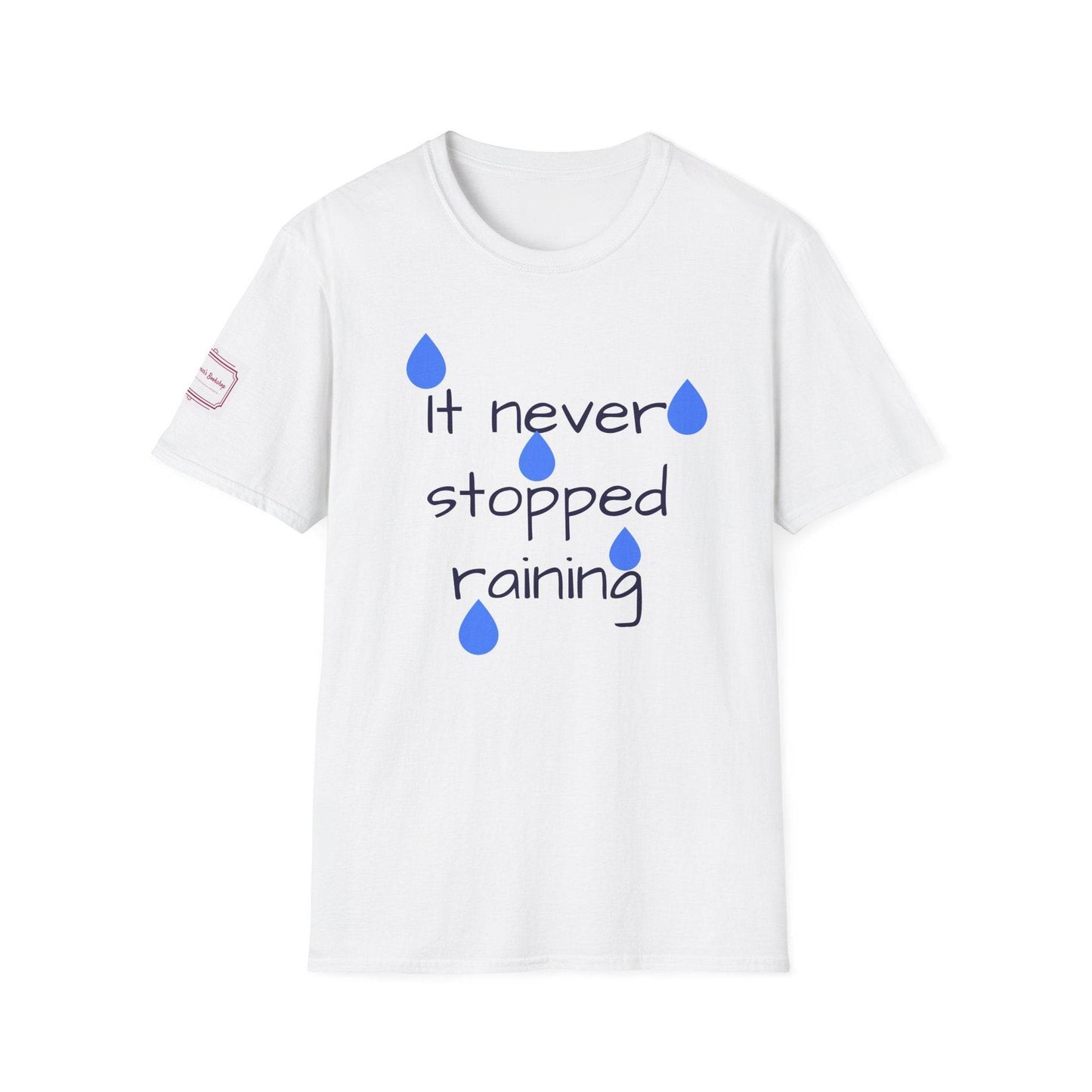 Inspirational Unisex Softstyle T-Shirt - 'Umbrella' Motivational Design - The Dreamer's Bookshop.