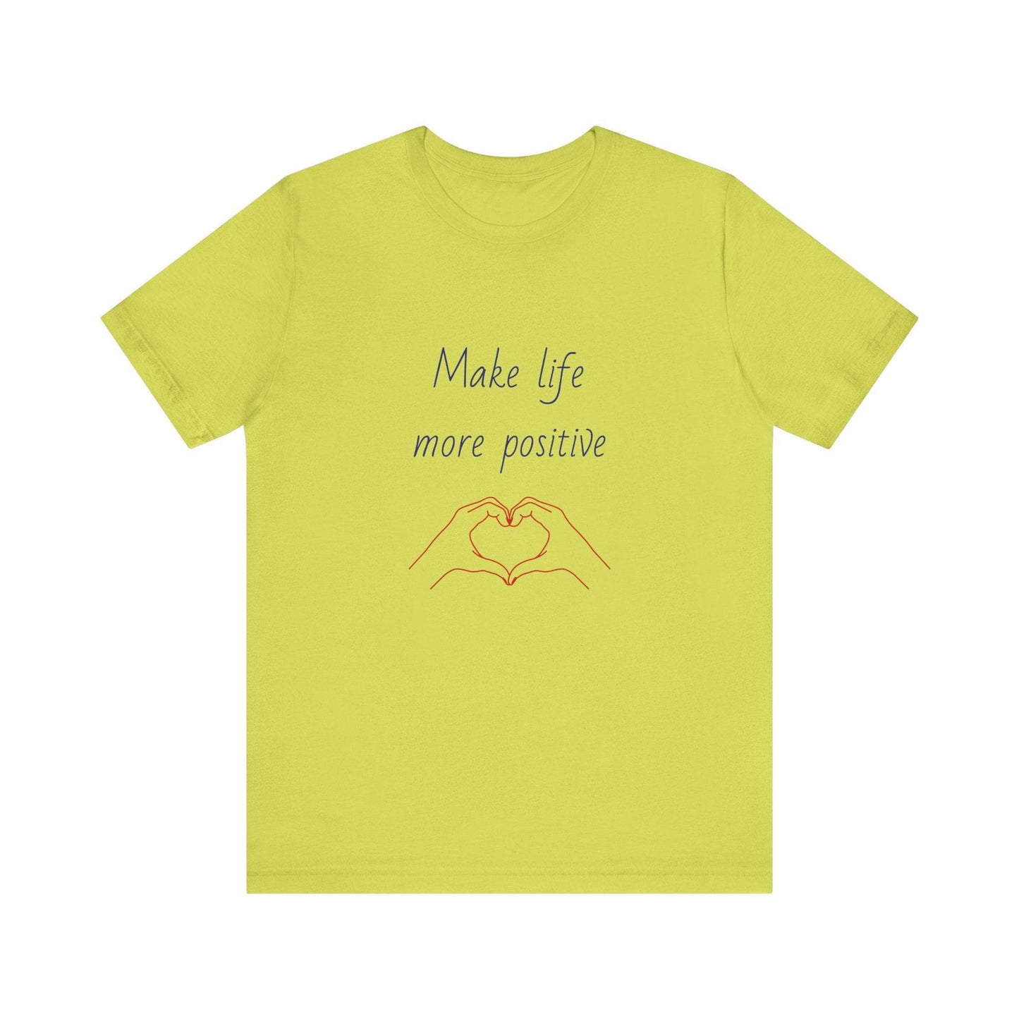 Positive Vibes Unisex Short Sleeve Tee - Make Life More Positive - The Dreamer's Bookshop.
