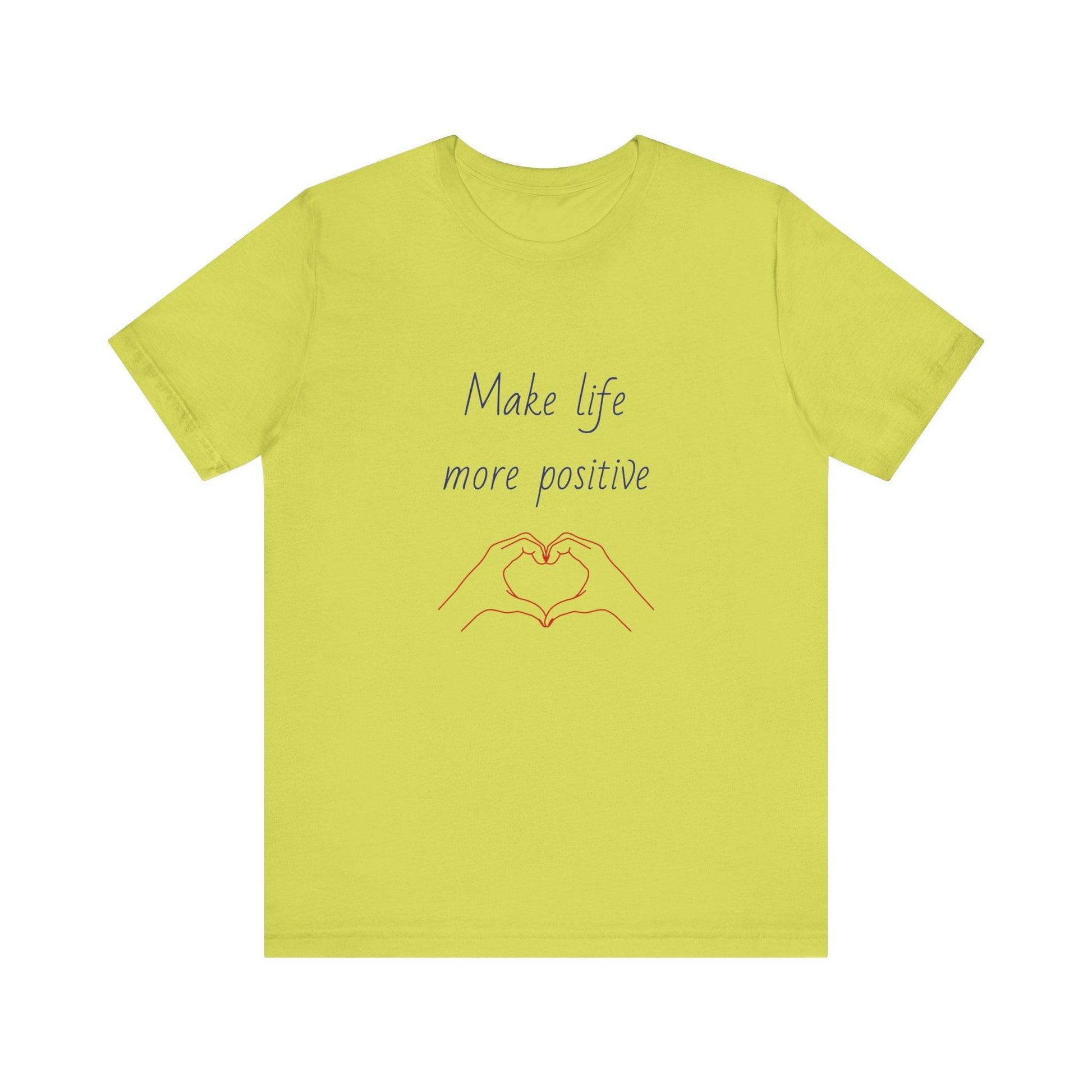 Positive Vibes Unisex Short Sleeve Tee - Make Life More Positive - The Dreamer's Bookshop.