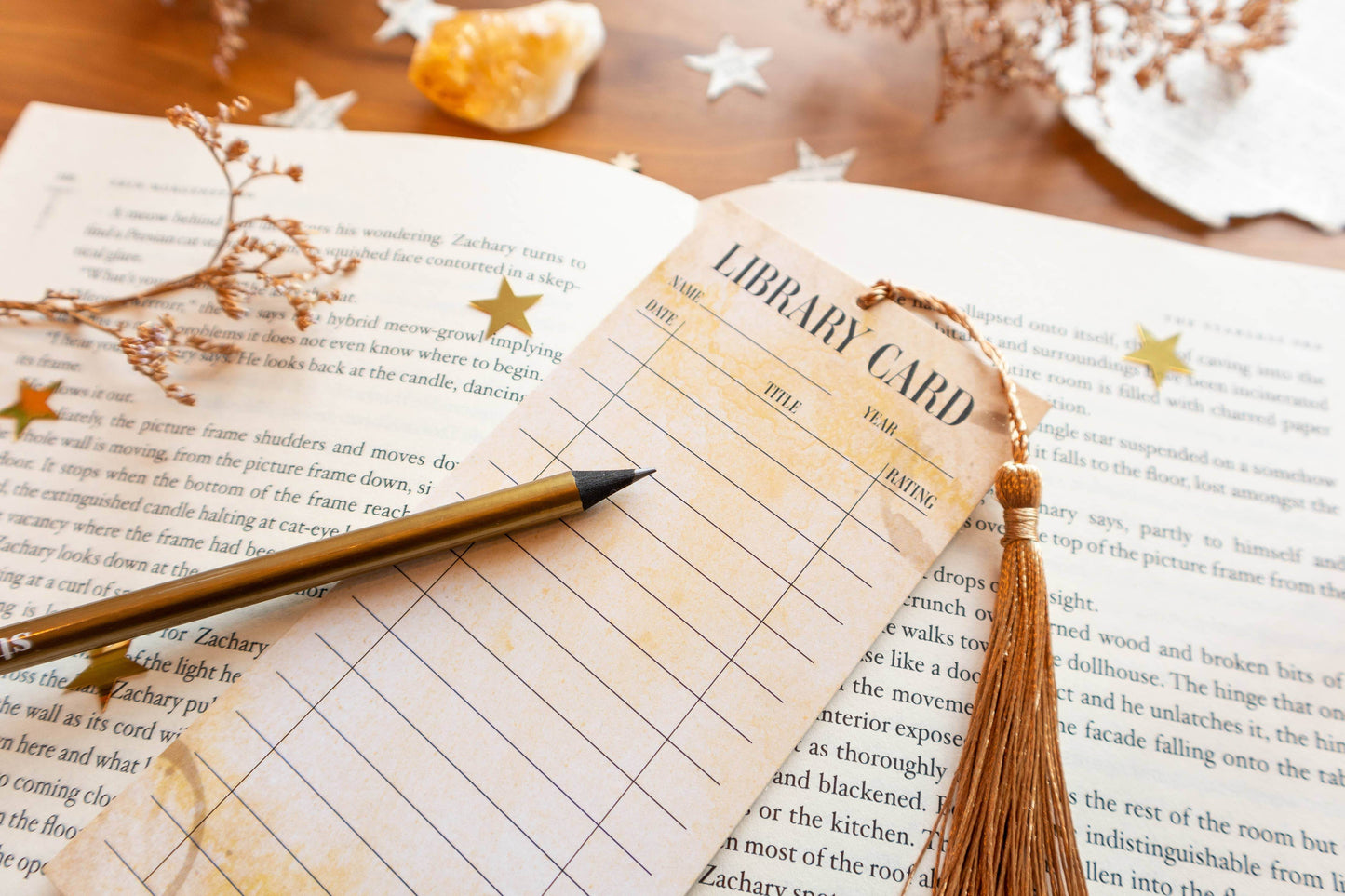 Basically Britt - Library Card Bookmark - Track your reading! - The Dreamer's Bookshop.