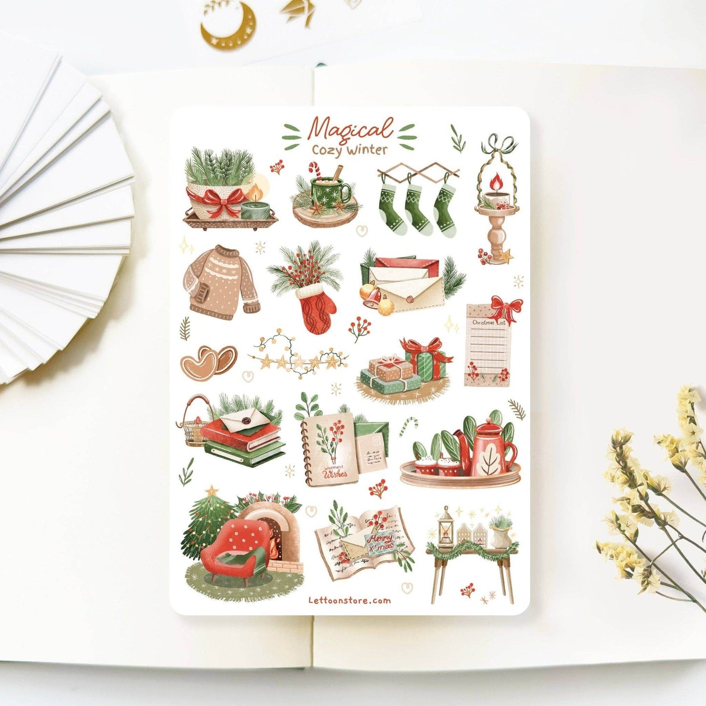 LETTOOn - Stickervel - Magische Gezellige Winter - The Dreamer's Bookshop.