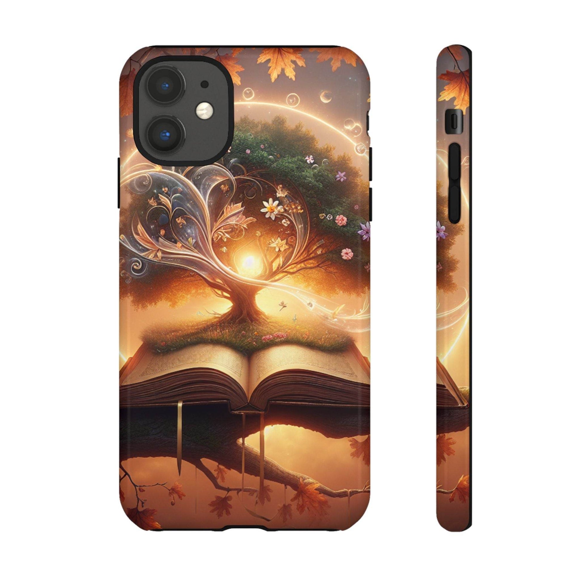 Nature-Inspired iPhone & Samsung Phone Case with Tree of Life Design - The Dreamer's Bookshop.
