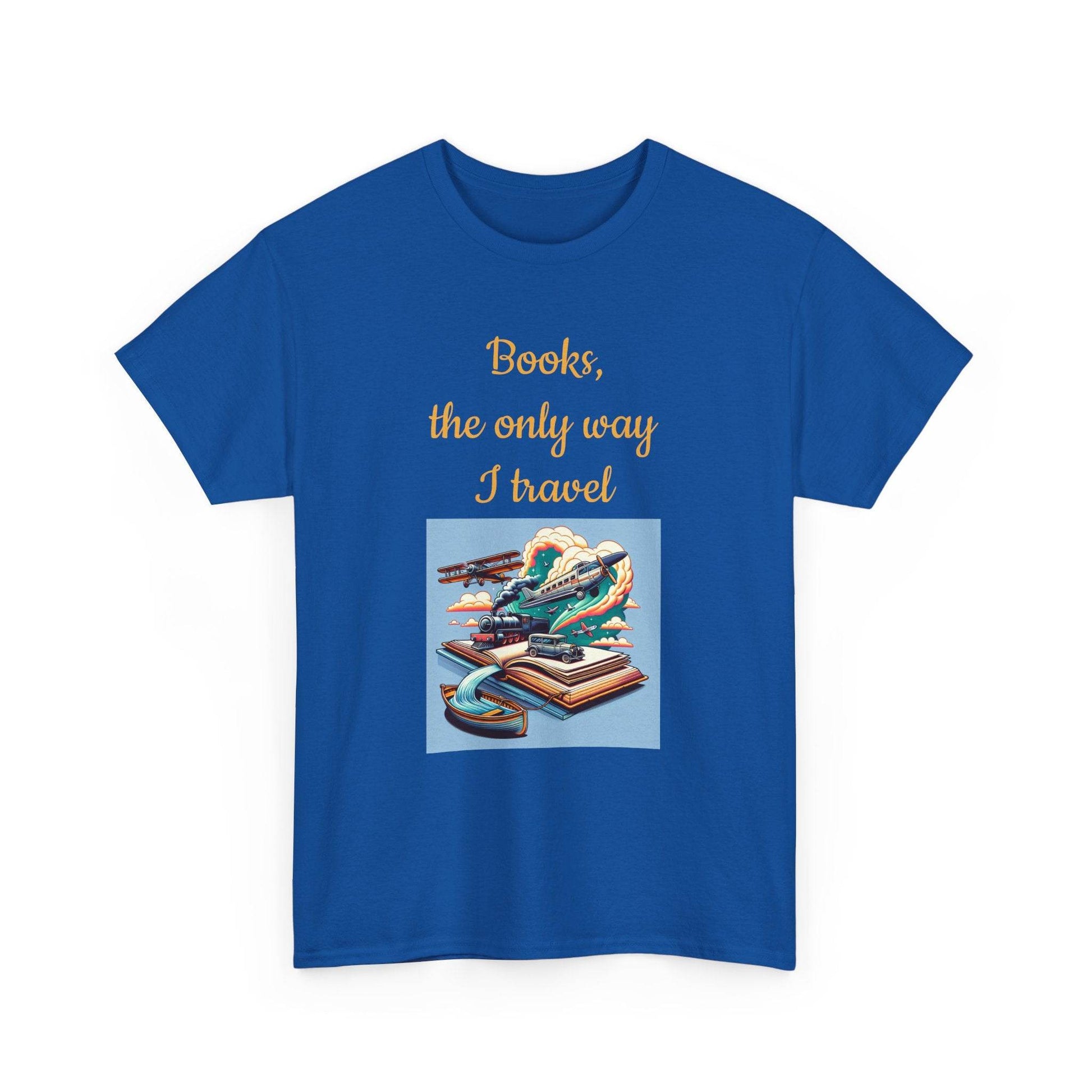Travel - Unisex Heavy Cotton Tee for Book Lovers - The Dreamer's Bookshop.
