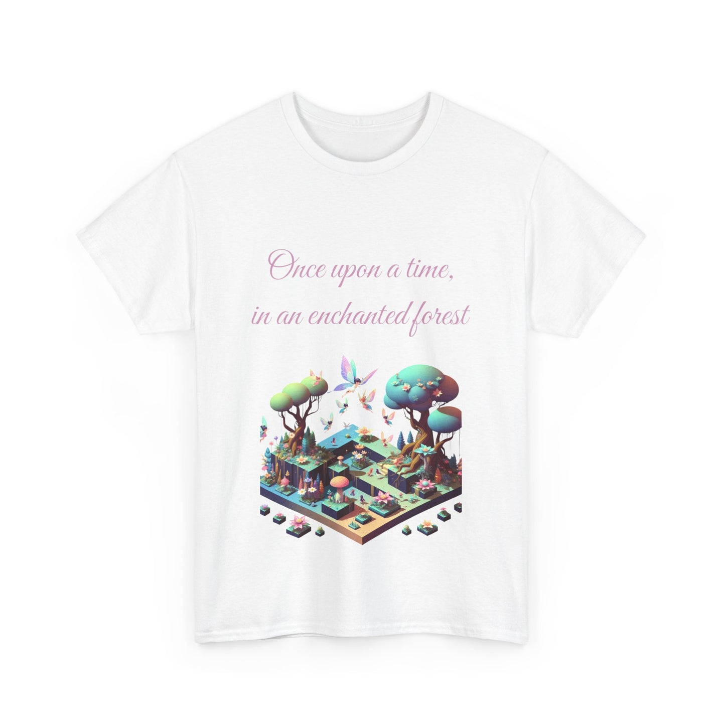 Book Lover's Unisex Heavy Cotton Tee - "Enchanted Forest" - The Dreamer's Bookshop.