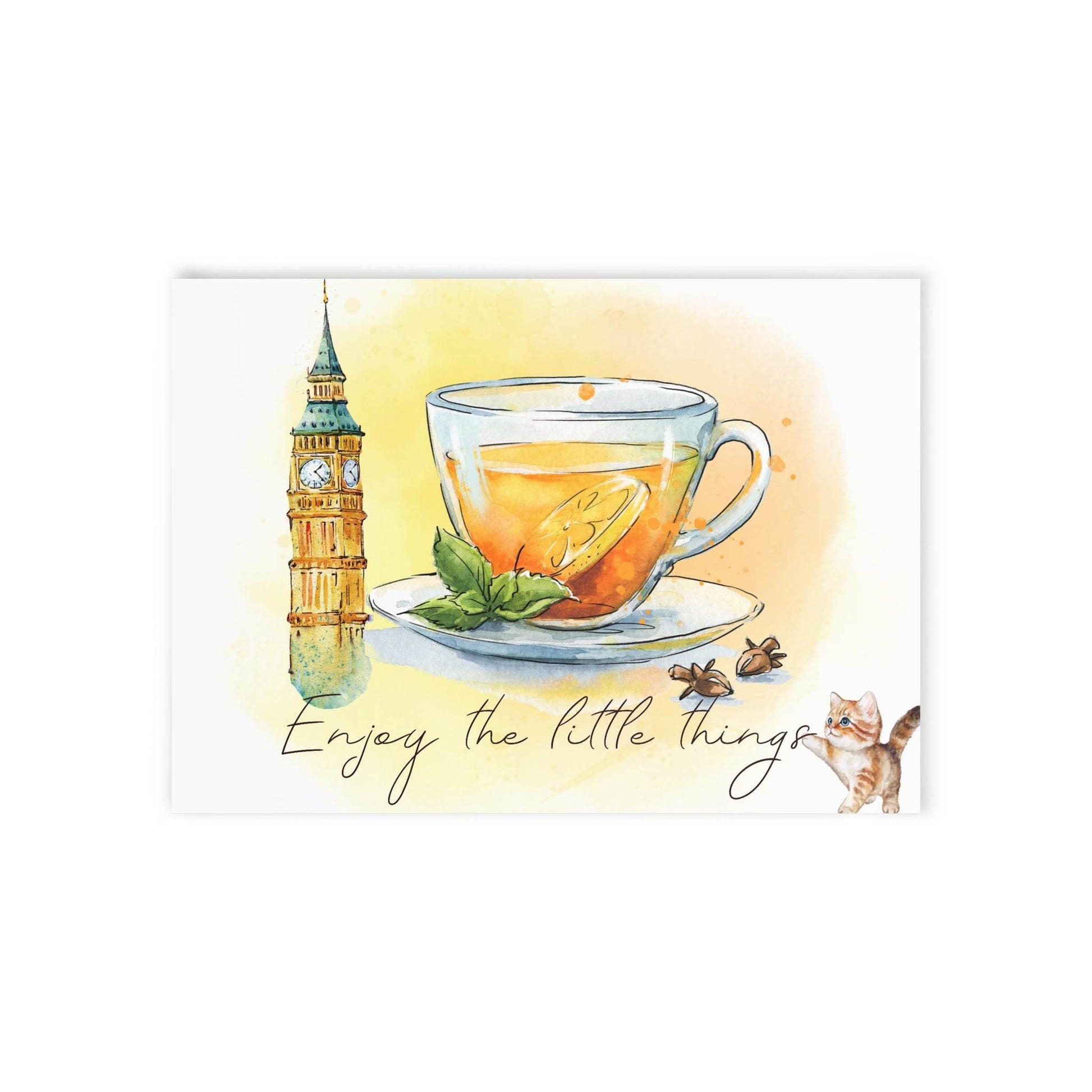 The Dreamer's Bookshop "English Tea" Enjoy the Little Things Card - The Dreamer's Bookshop.