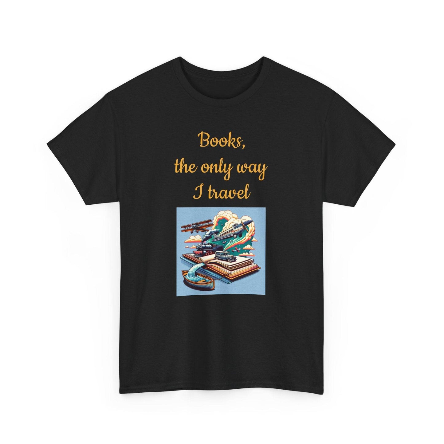 Travel -A Unisex Heavy Cotton Tee - Perfect Gift for Book Lovers - The Dreamer's Bookshop.