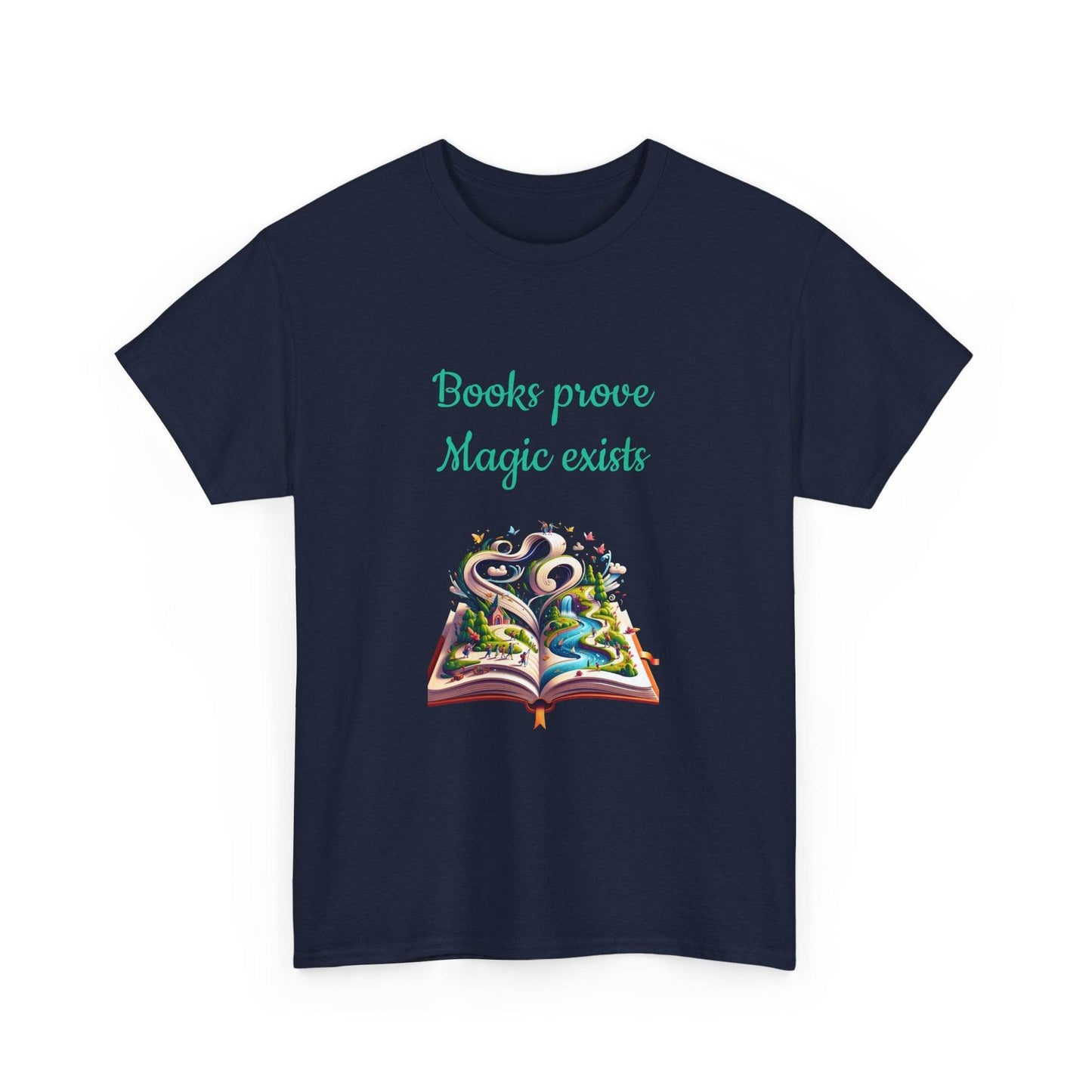 Magic Exists -A Unisex Heavy Cotton Tee - Perfect for Book Lovers - The Dreamer's Bookshop.
