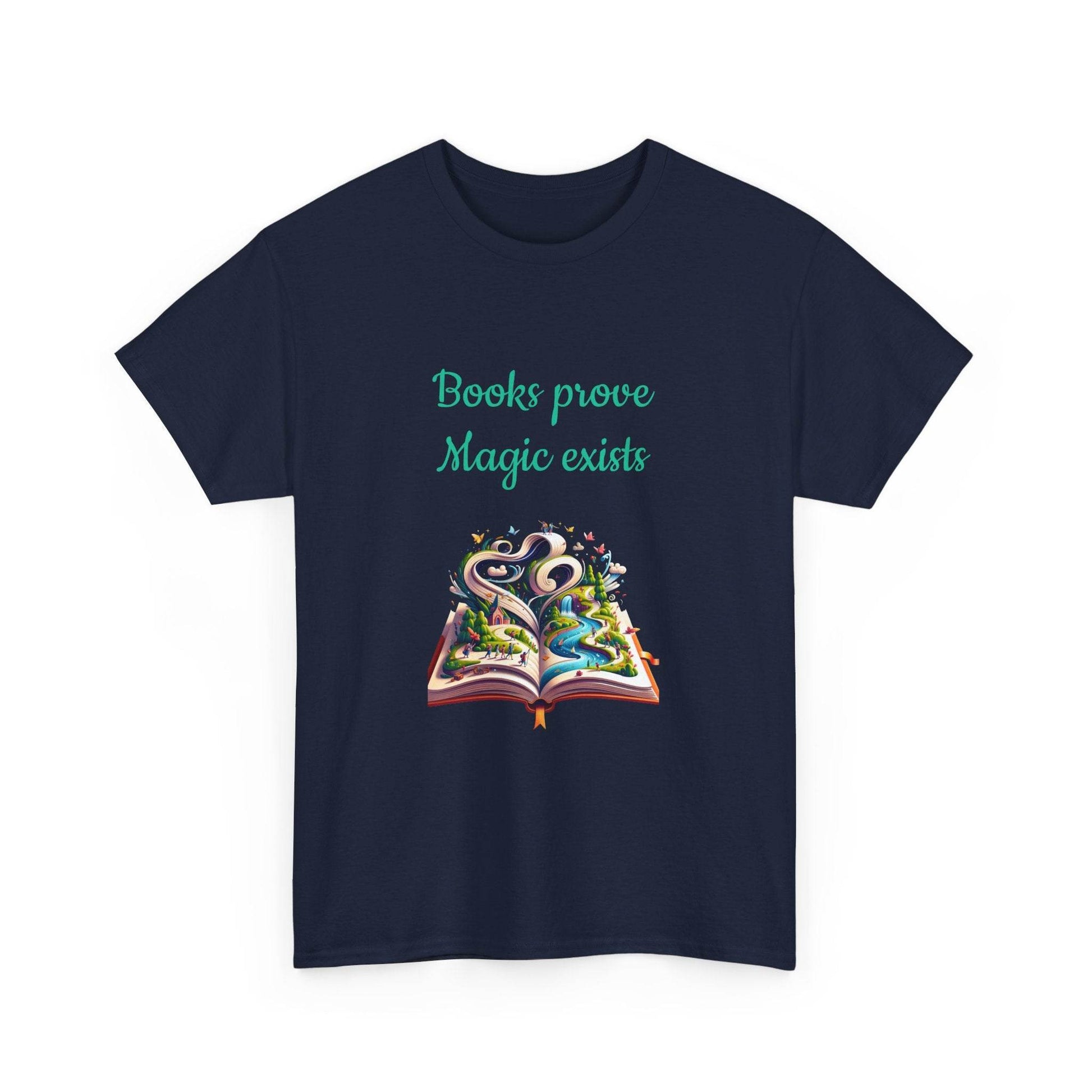 Magic Exists -A Unisex Heavy Cotton Tee - Perfect for Book Lovers - The Dreamer's Bookshop.