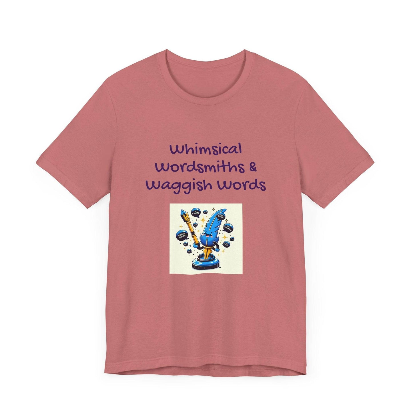 Whimsical Wordsmith Unisex Jersey Tee - Fun Graphic for Writers & Word Lovers - The Dreamer's Bookshop.