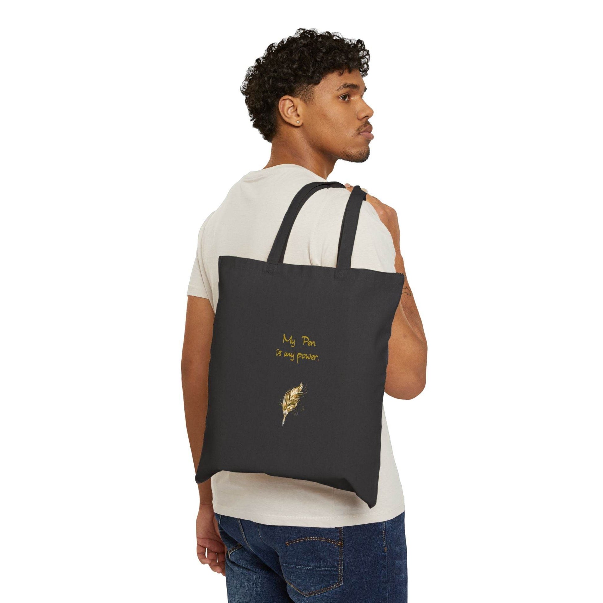 Inspirational Cotton Canvas Tote Bag - Perfect for Writers & Dreamers - The Dreamer's Bookshop.