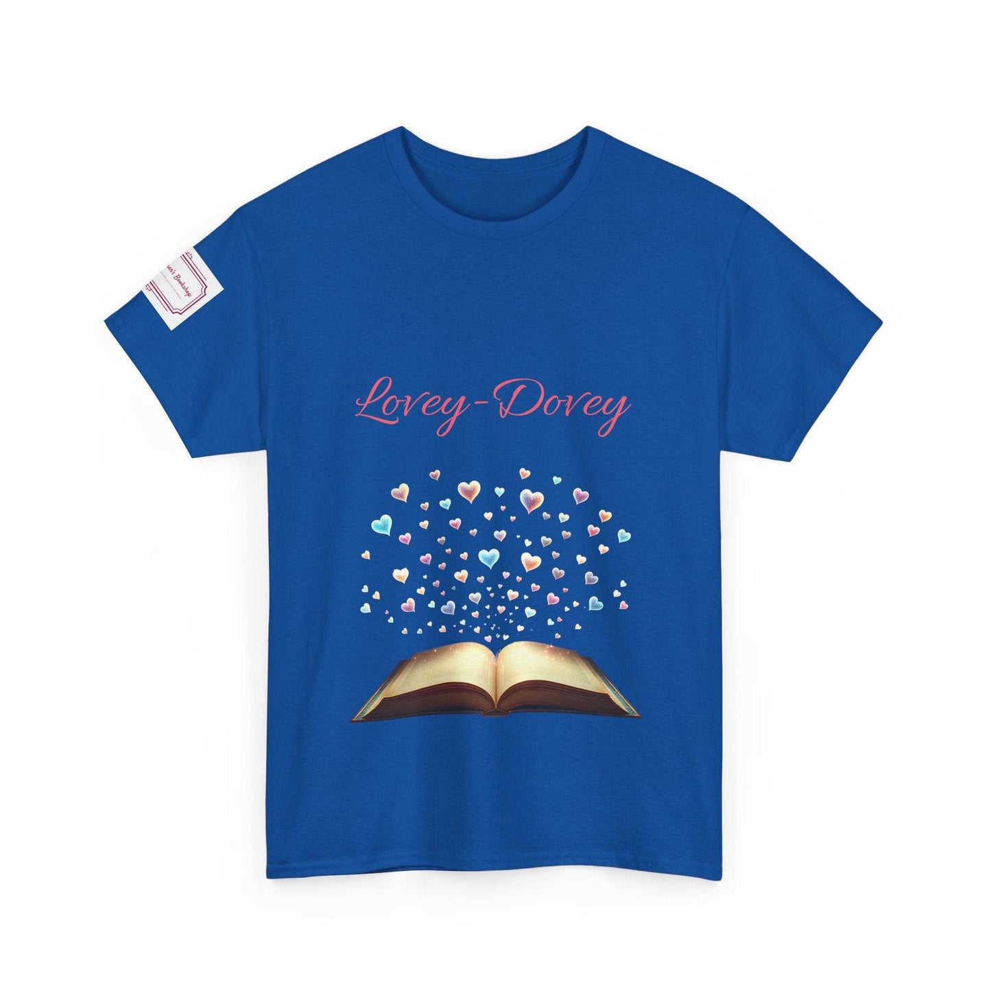 Lovey-Dovey - Unisex Heavy Cotton Tee - Sweet Romance - The Dreamer's Bookshop.