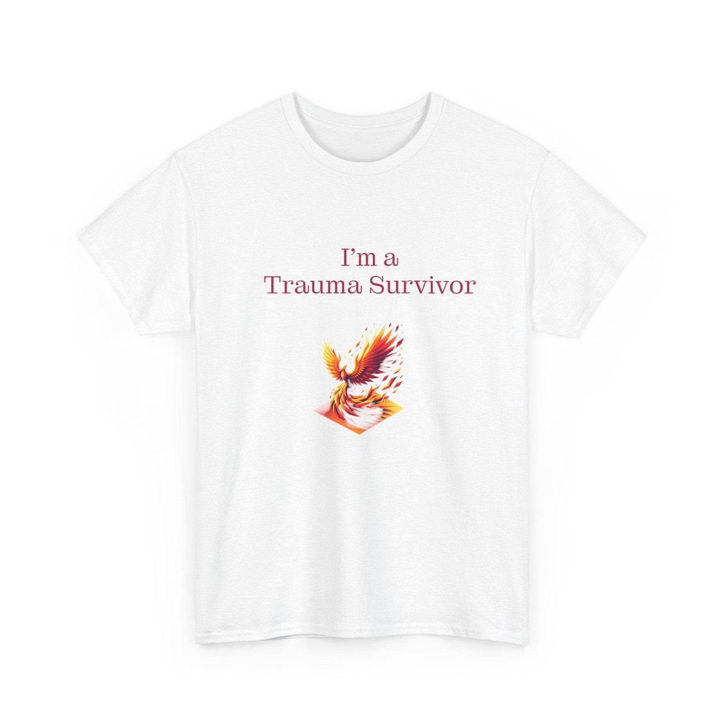 Trauma Survivor Unisex Heavy Cotton Tee - Inspirational T-Shirt - The Dreamer's Bookshop.