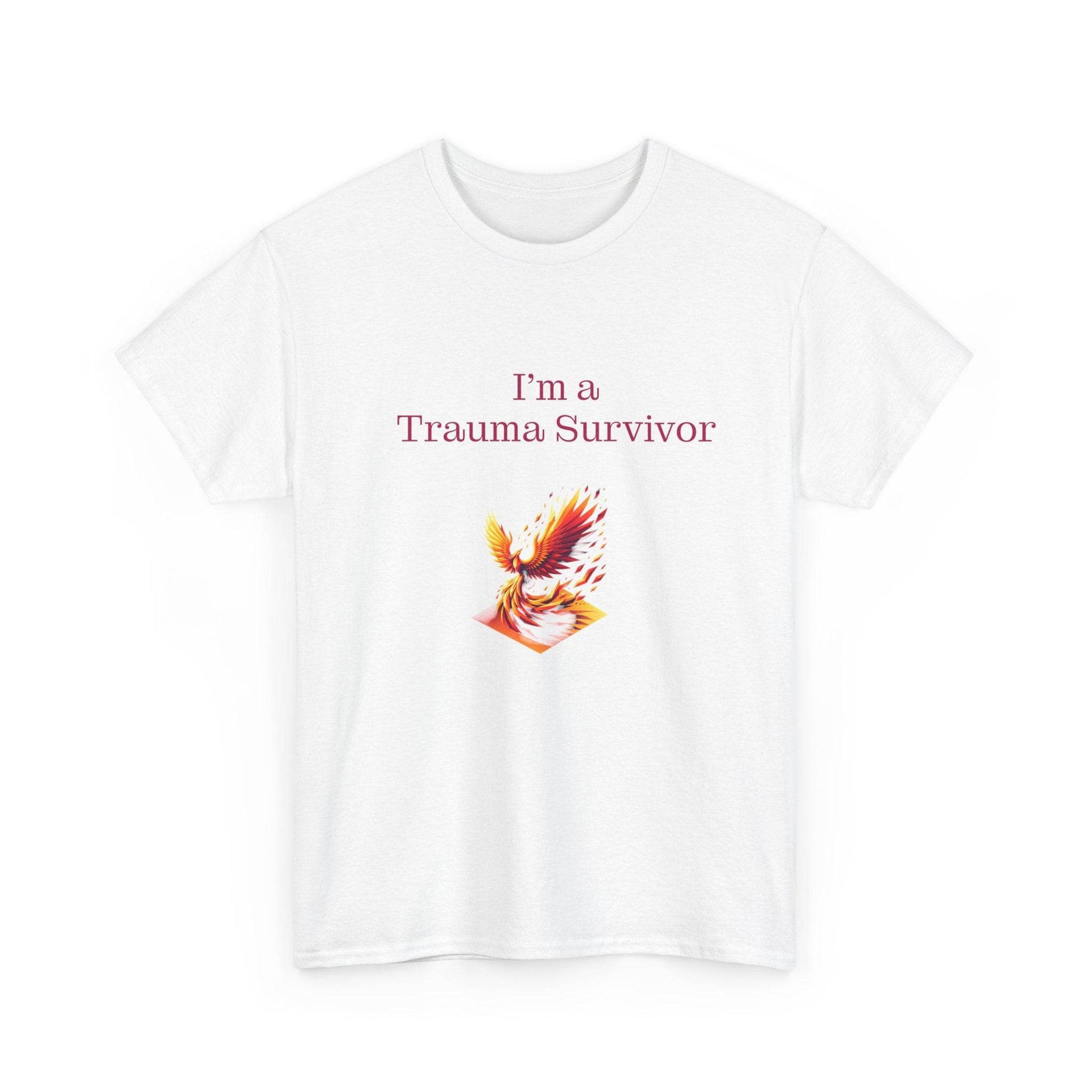Trauma Survivor Unisex Heavy Cotton Tee - Inspirational T-Shirt - The Dreamer's Bookshop.