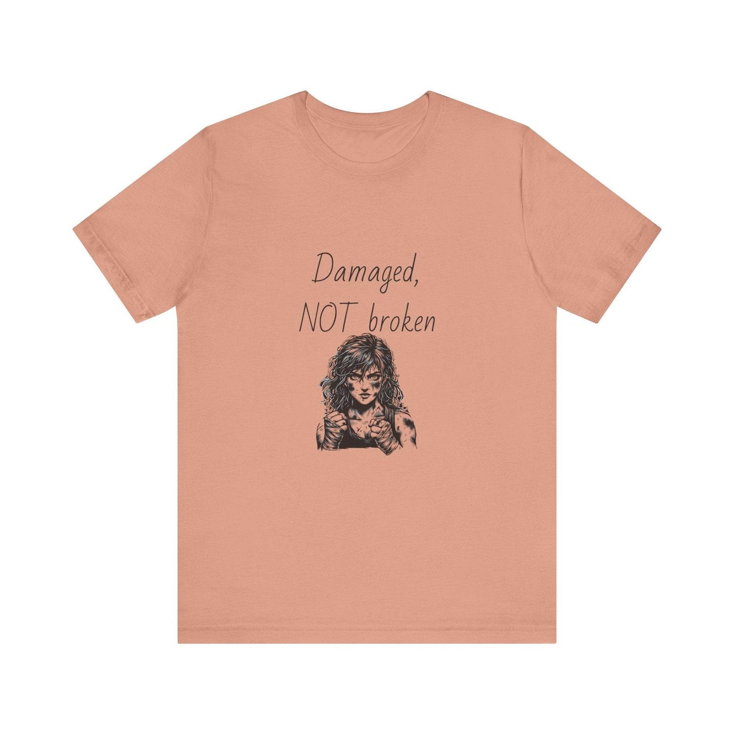 Fierce Survivor Unisex Short Sleeve Tee - Damaged, NOT broken - The Dreamer's Bookshop.