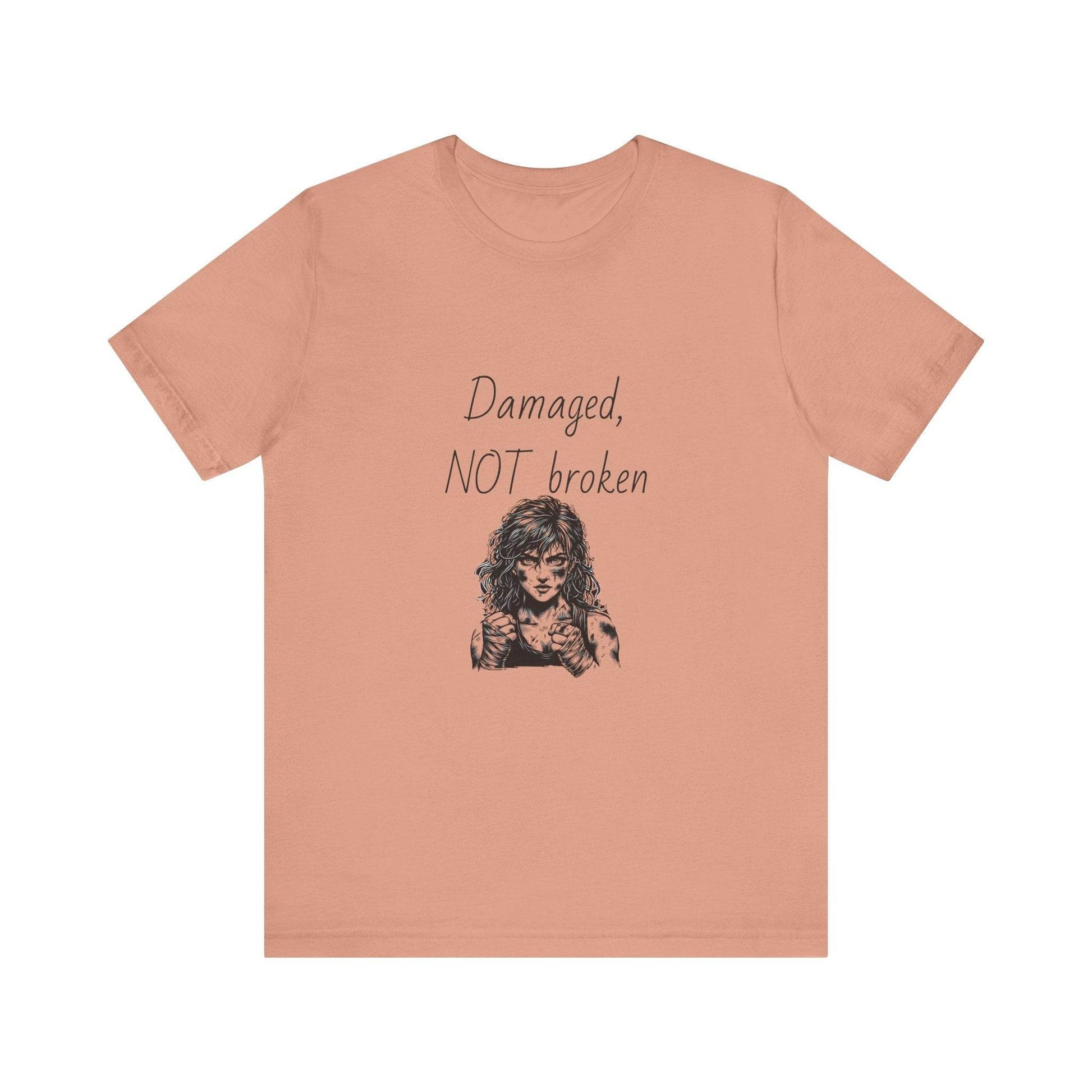 Fierce Survivor Unisex Short Sleeve Tee - Damaged, NOT broken - The Dreamer's Bookshop.
