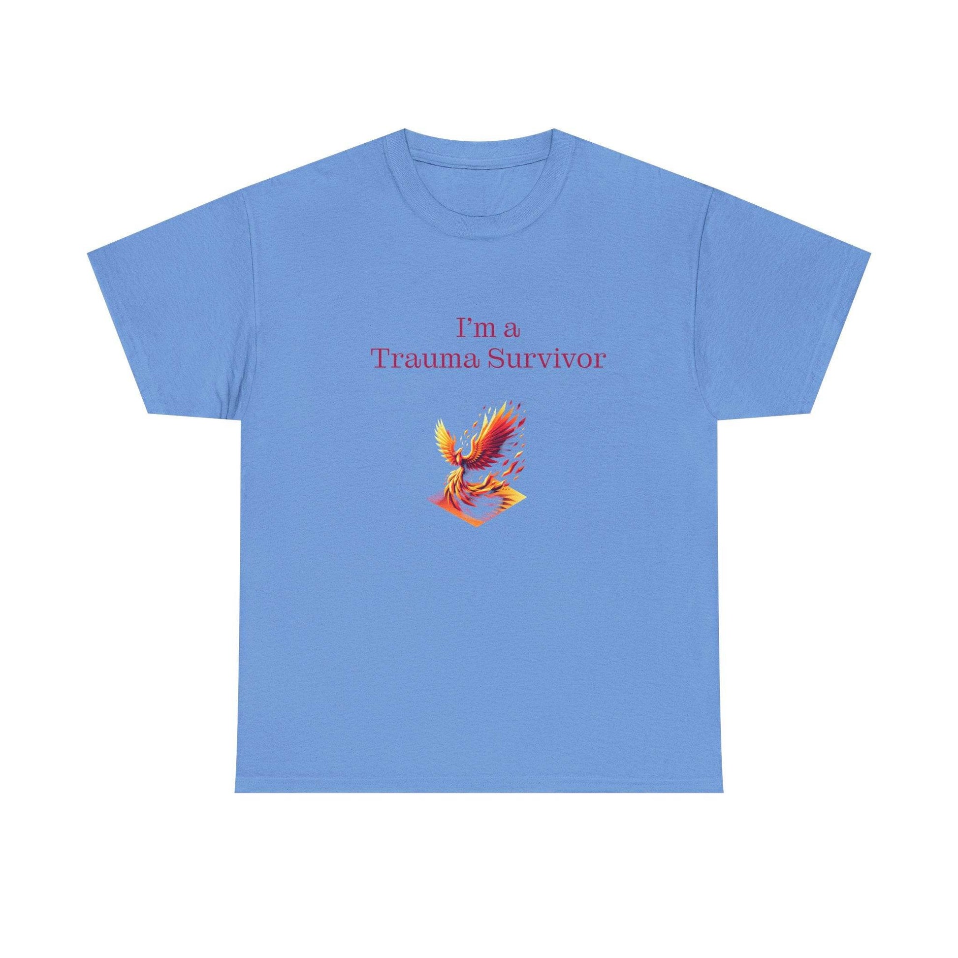 Trauma Survivor Unisex Heavy Cotton Tee - Inspirational T-Shirt - The Dreamer's Bookshop.