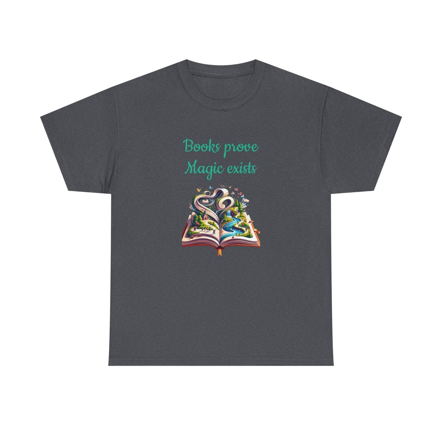 Magic Exists -A Unisex Heavy Cotton Tee - Perfect Gift for Book Lovers - The Dreamer's Bookshop.