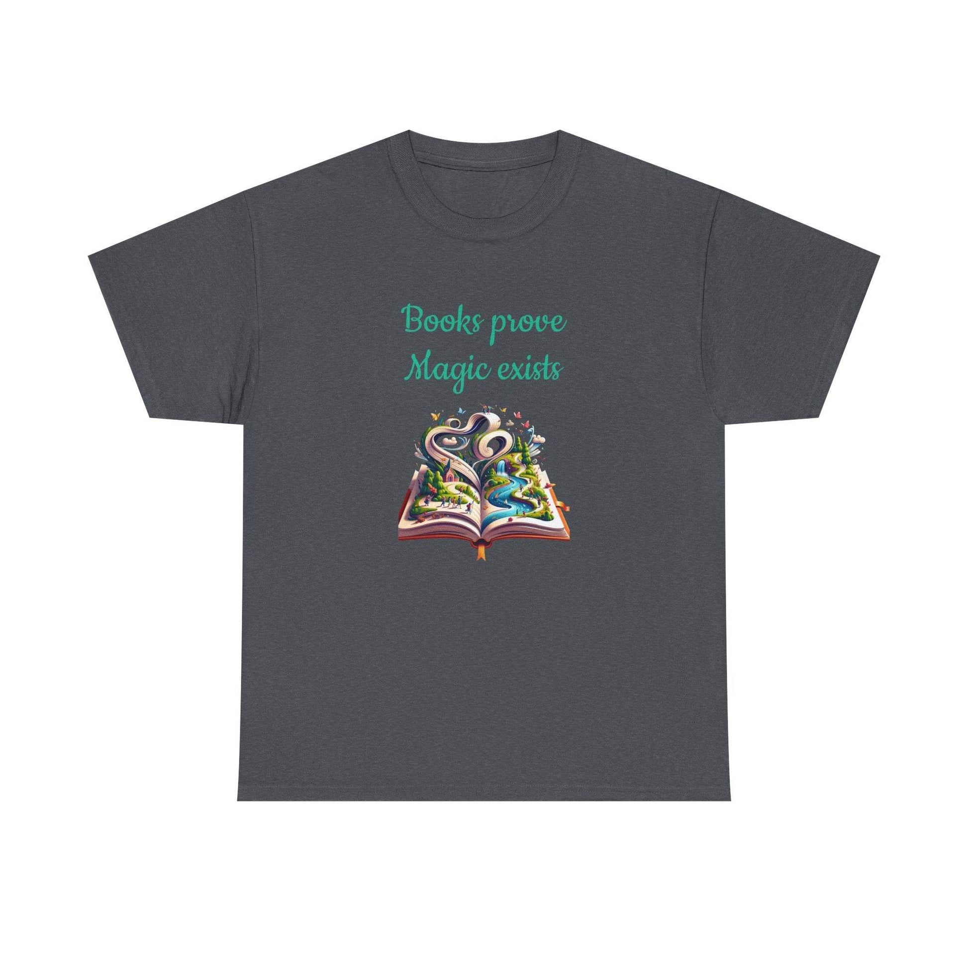 Magic Exists -A Unisex Heavy Cotton Tee - Perfect Gift for Book Lovers - The Dreamer's Bookshop.