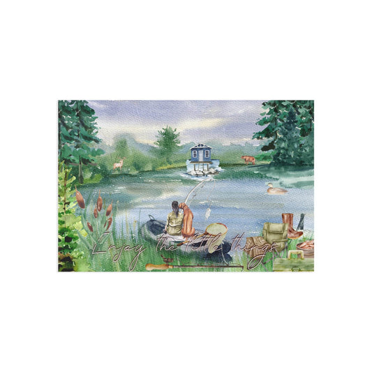 The Dreamer's Bookshop "Fishing" Enjoy the Little Things Card - The Dreamer's Bookshop.