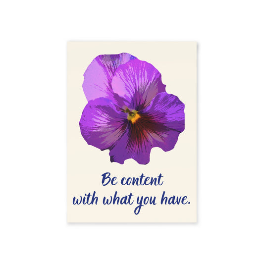 The Dreamer's Bookshop - Love Yourself Card "Be Content" - The Dreamer's Bookshop.