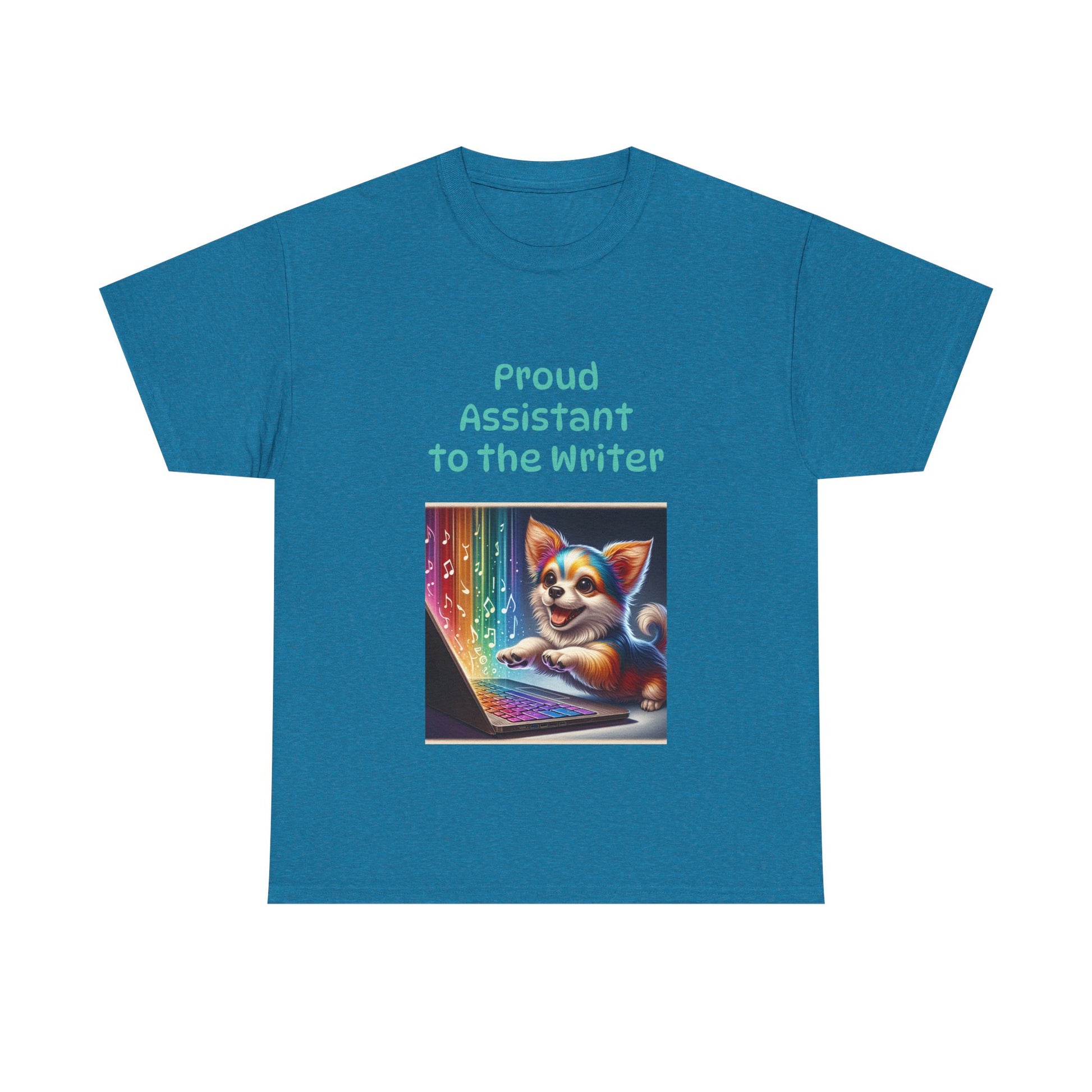 Book Lover's Unisex Heavy Cotton Tee - "Assistant Writer" - The Dreamer's Bookshop.