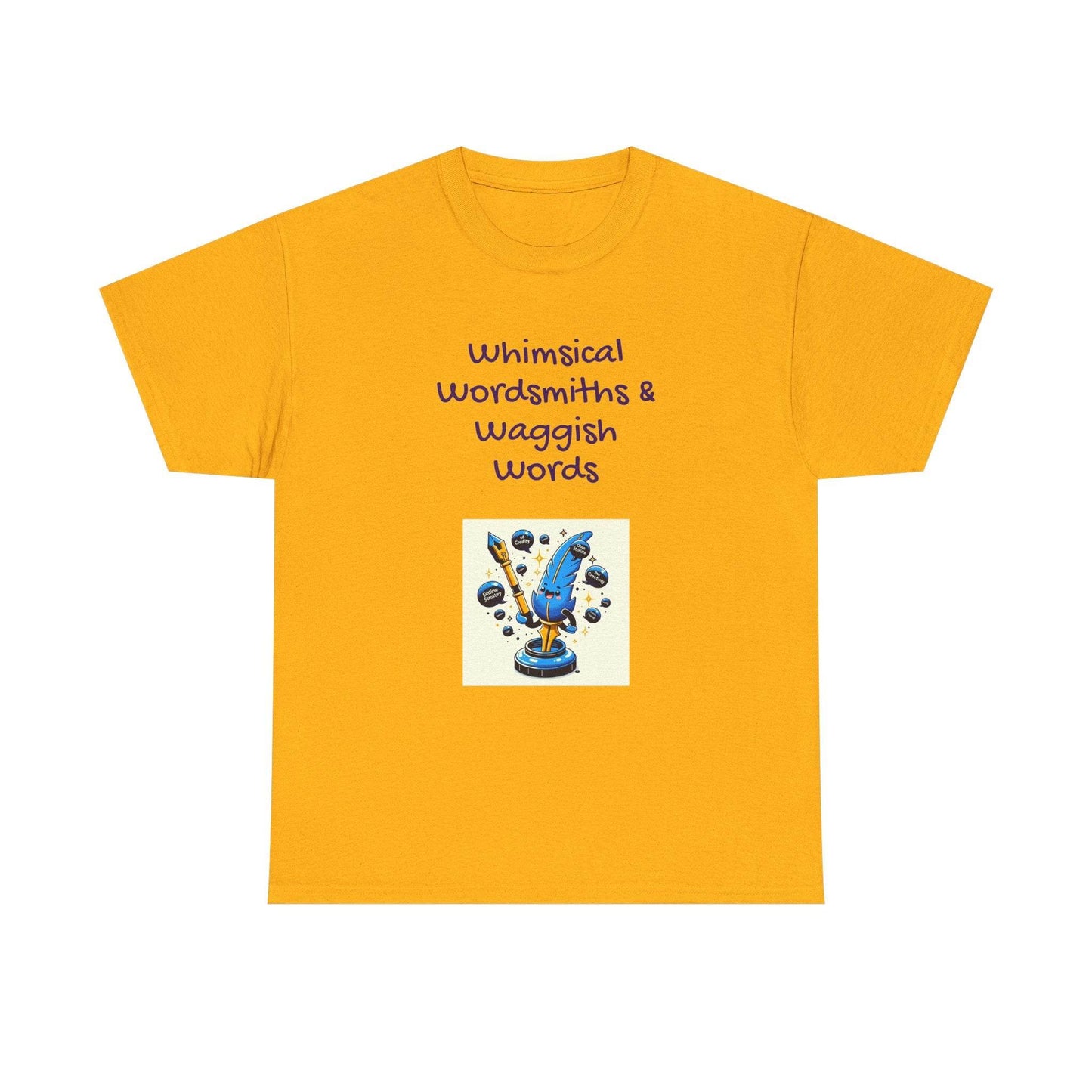 Whimsical Words Unisex Cotton Tee - Fun Graphic T-Shirt for Word Lovers - The Dreamer's Bookshop.