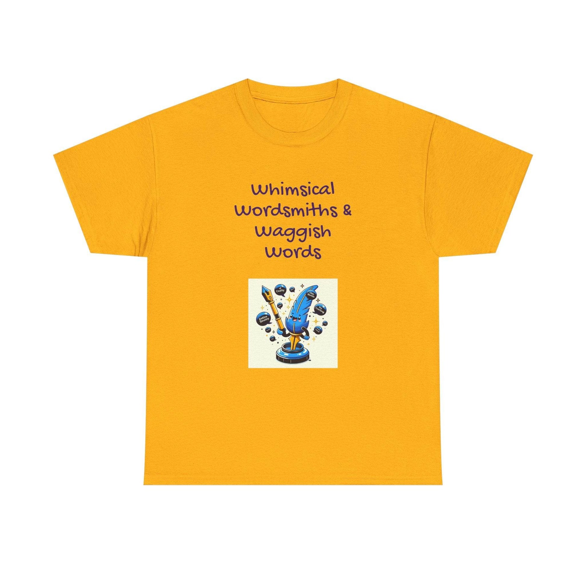 Whimsical Words Unisex Cotton Tee - Fun Graphic T-Shirt for Word Lovers - The Dreamer's Bookshop.