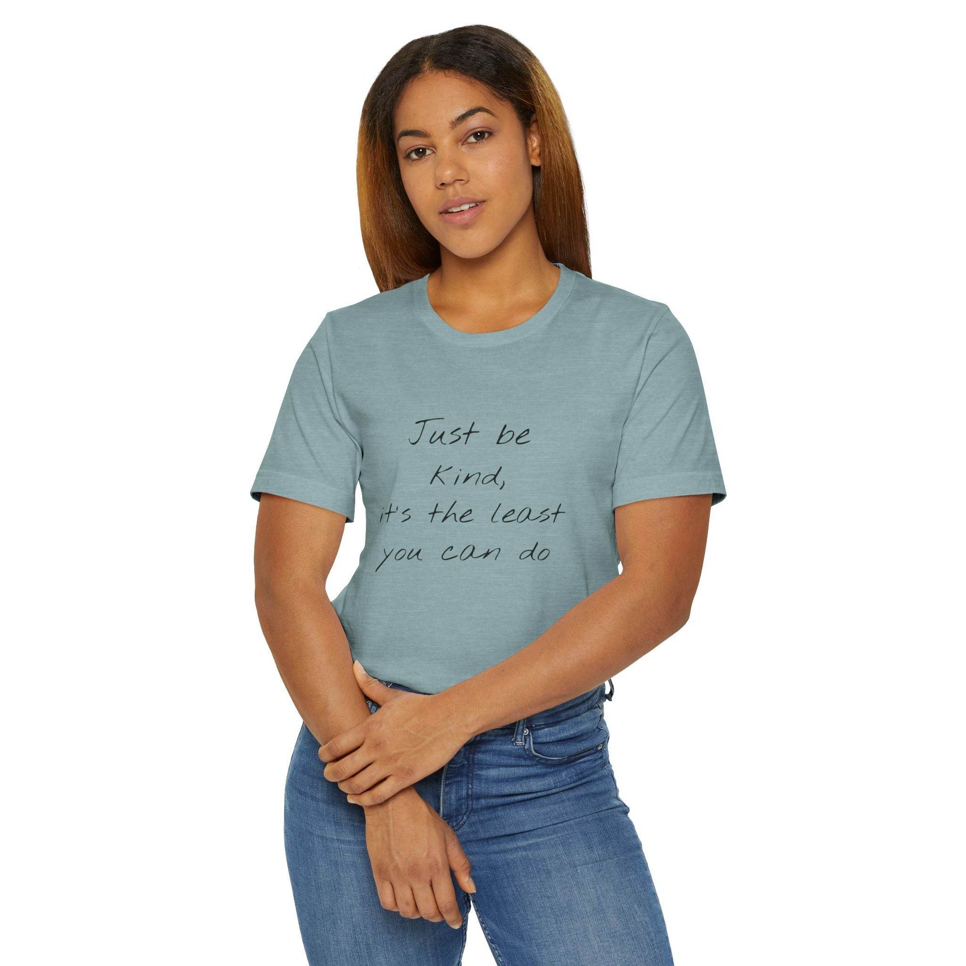 Inspirational Unisex Jersey T-Shirt - Be Kind Vibe - The Dreamer's Bookshop.