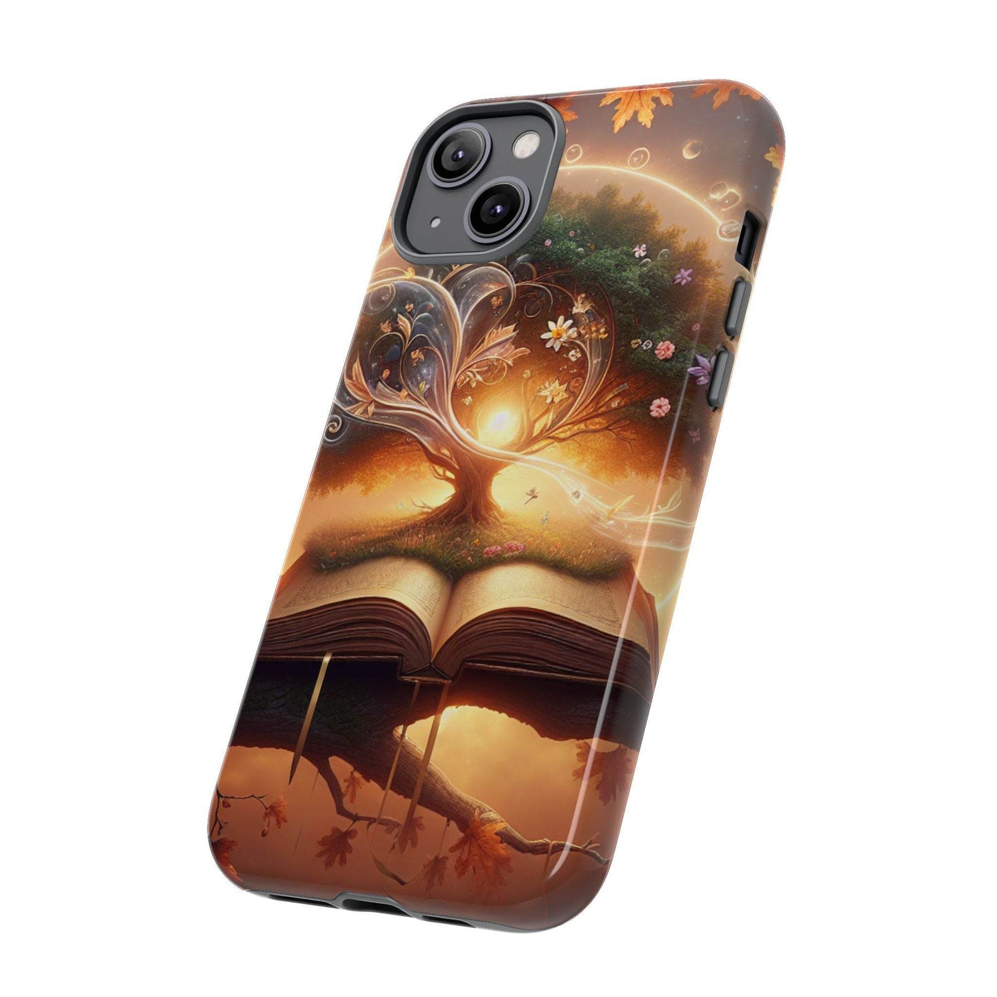 Nature-Inspired iPhone & Samsung Phone Case with Tree of Life Design - The Dreamer's Bookshop.
