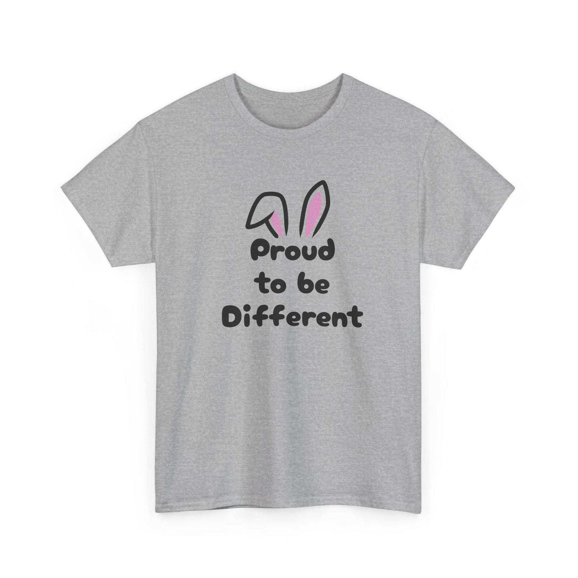 Proud to be Different Unisex Heavy Cotton Tee - Celebrate Individuality & Self-Expression - The Dreamer's Bookshop.