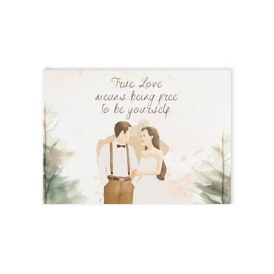 The Dreamer's Bookshop Cute "True Love" Wedding Card - The Dreamer's Bookshop.