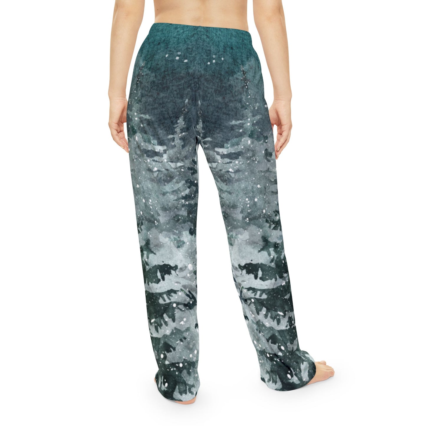 Winter Forest Pajama Pants – Women's Cozy All-Over Print Loungewear