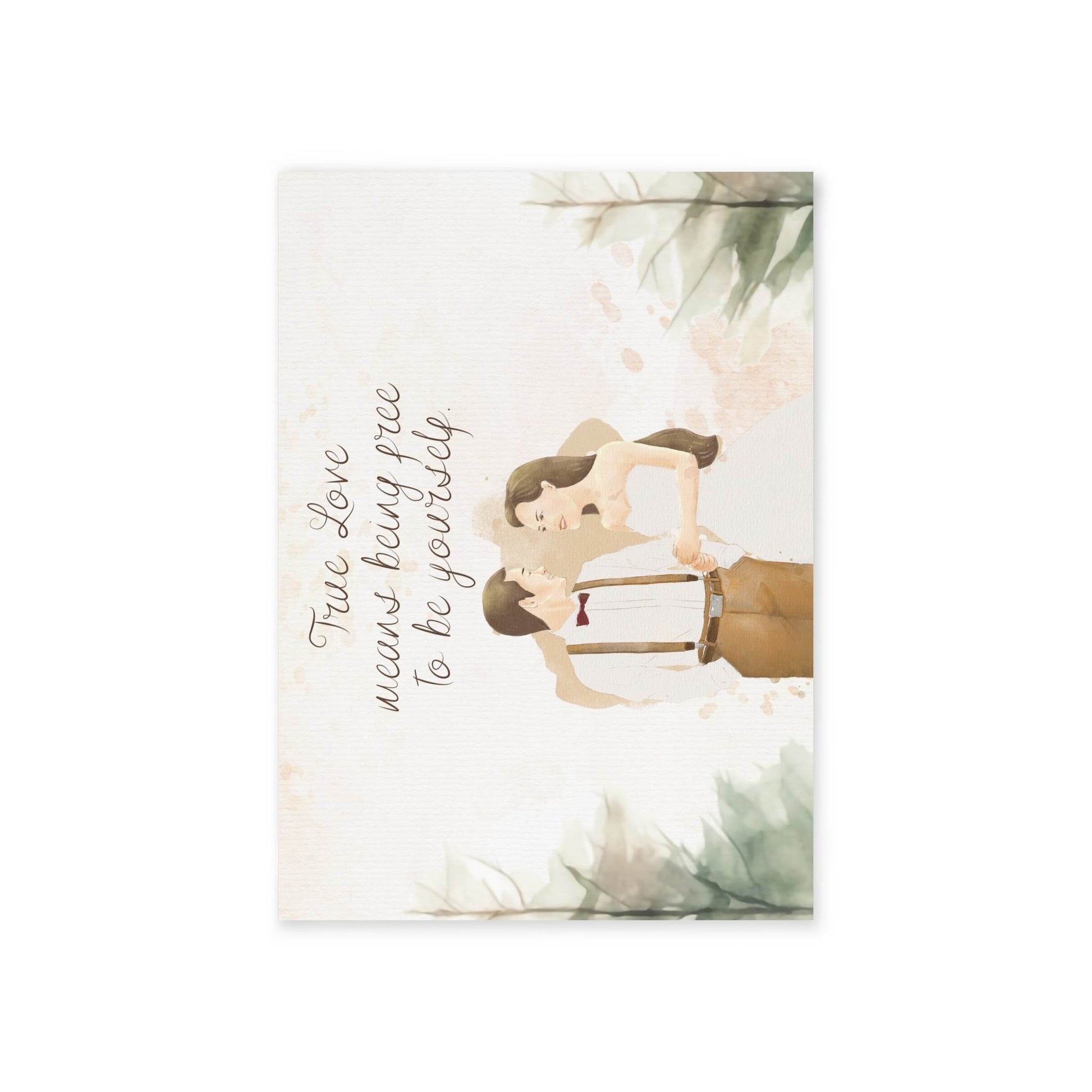 The Dreamer's Bookshop Cute "True Love" Wedding Card - The Dreamer's Bookshop.