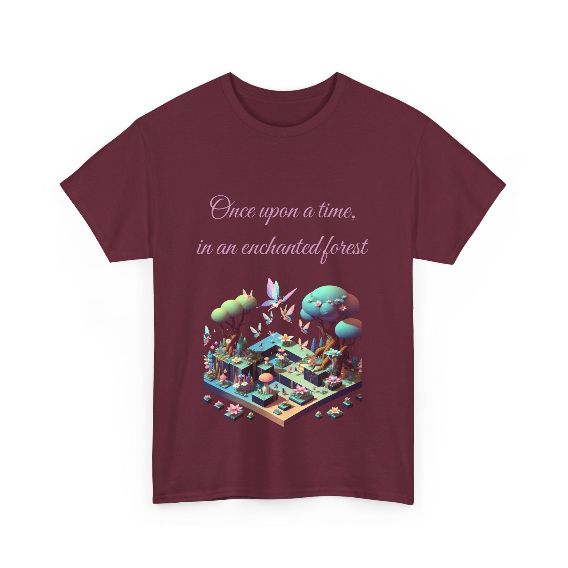 Book Lover's Unisex Heavy Cotton Tee - "Enchanted Forest" - The Dreamer's Bookshop.