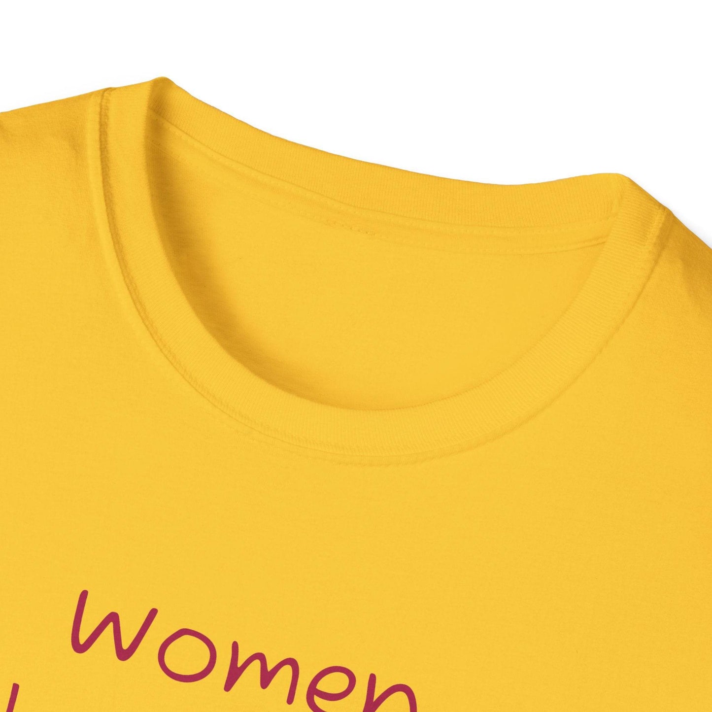 Inspirational Unisex Softstyle T-Shirt - 'Women' Motivational Design - The Dreamer's Bookshop.