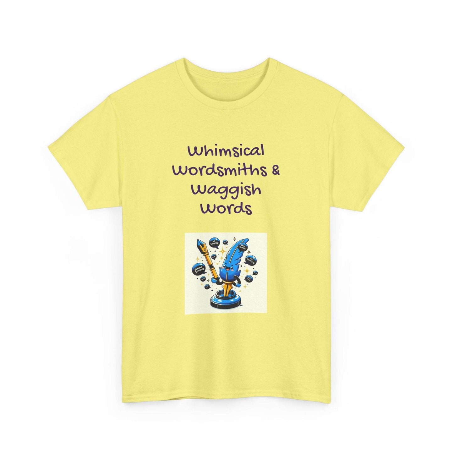 Whimsical Words Unisex Cotton Tee - Fun Graphic T-Shirt for Word Lovers - The Dreamer's Bookshop.