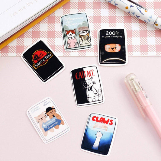 My Sweet Paper Card - Set met filmstickers voor katten - Kattenstickers - The Dreamer's Bookshop.