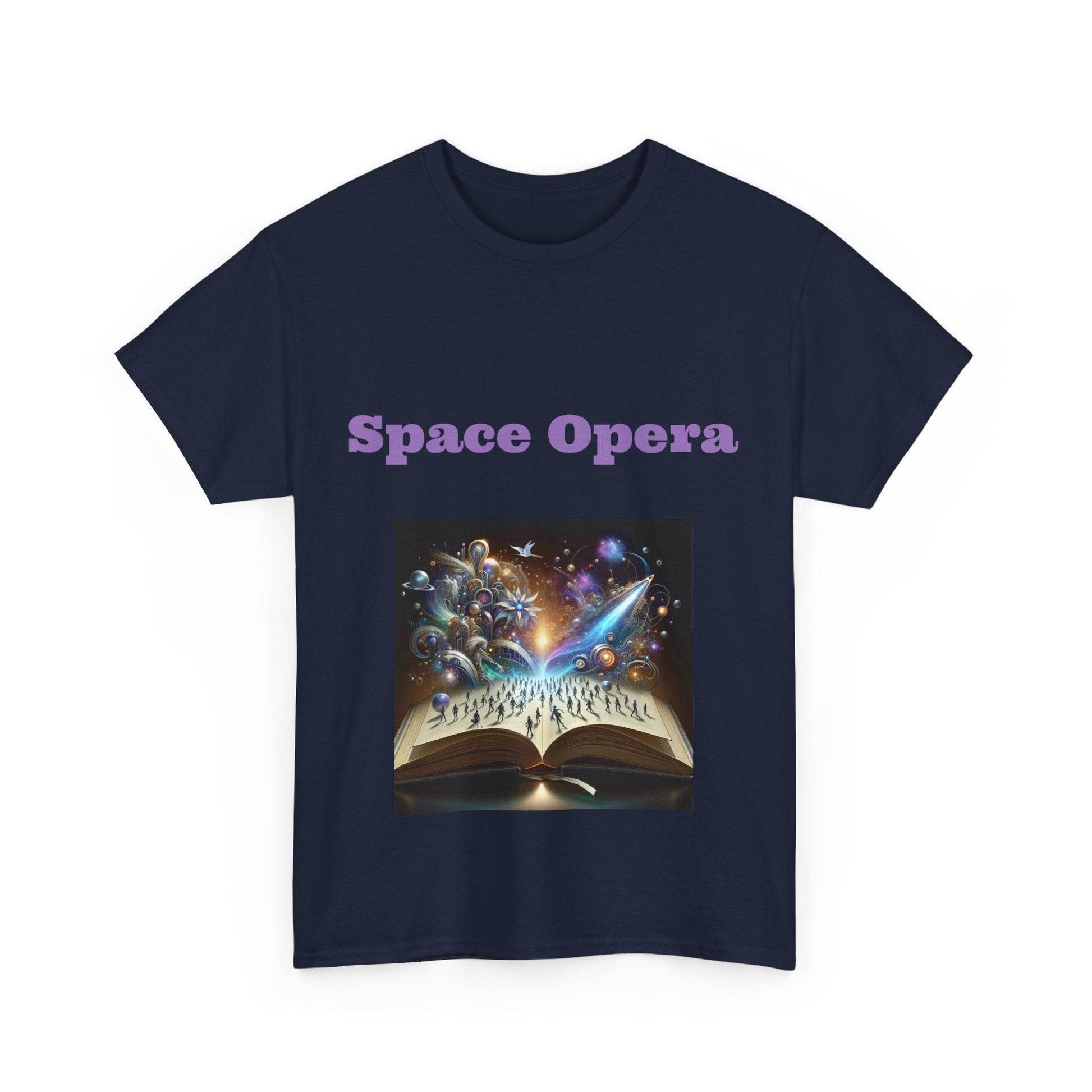 Space Opera - Unisex Heavy Cotton Tee - Sci-Fi Books - The Dreamer's Bookshop.