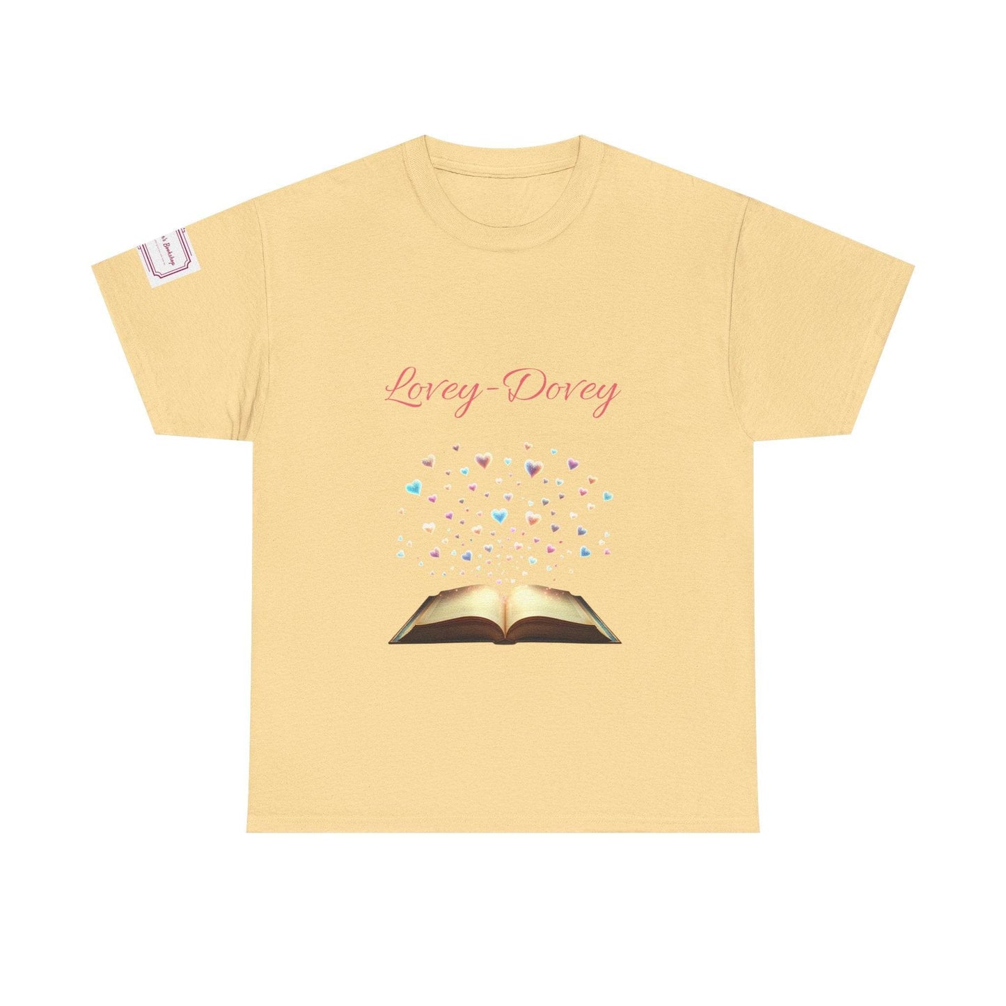 Lovey-Dovey - Graphic Unisex Heavy Cotton Tee - The Dreamer's Bookshop.