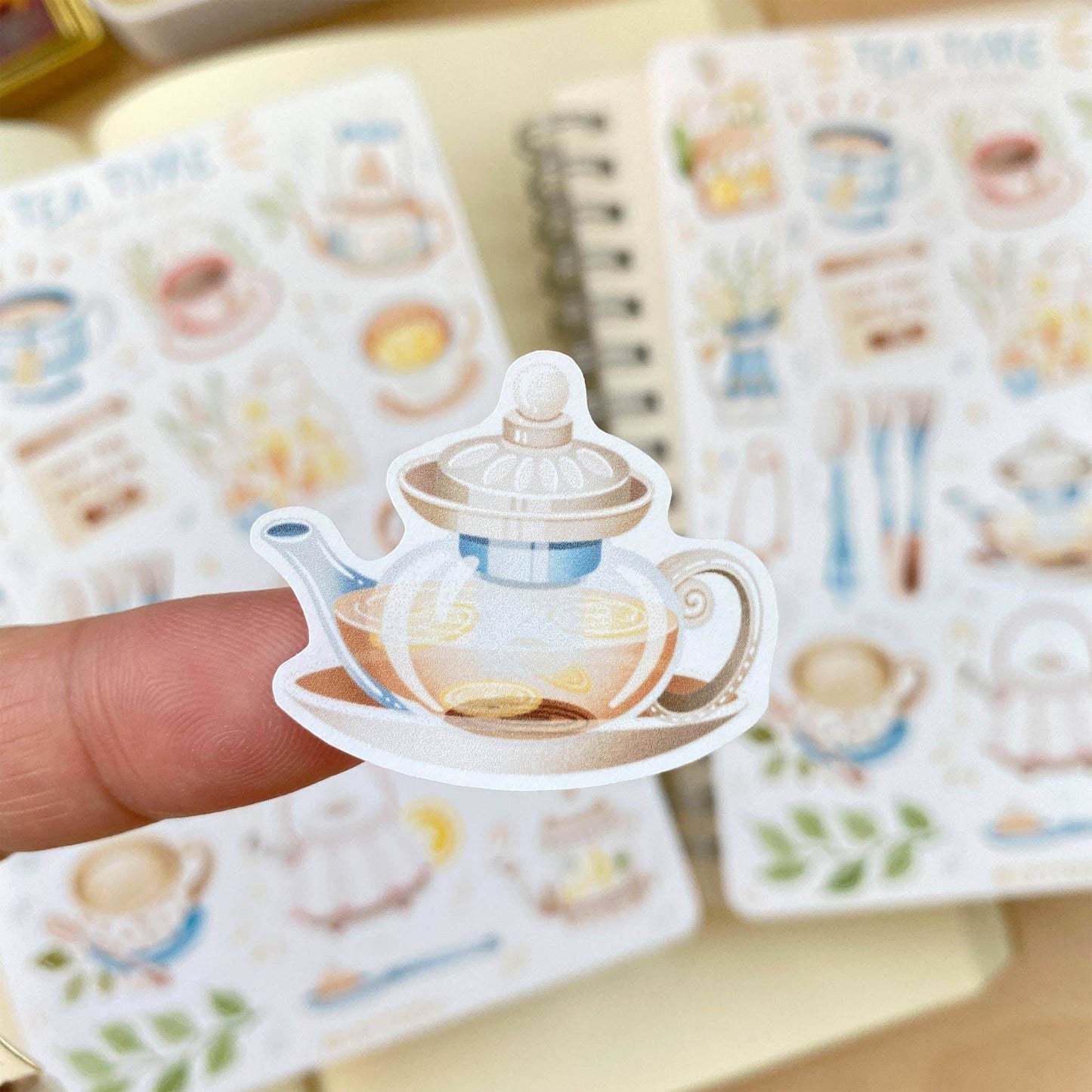 LETTOOn - Stickervel - Theetijd - The Dreamer's Bookshop.