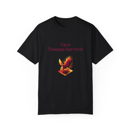 Trauma Survivor Unisex Garment-Dyed T-Shirt - Empowering Supportive Apparel - The Dreamer's Bookshop.