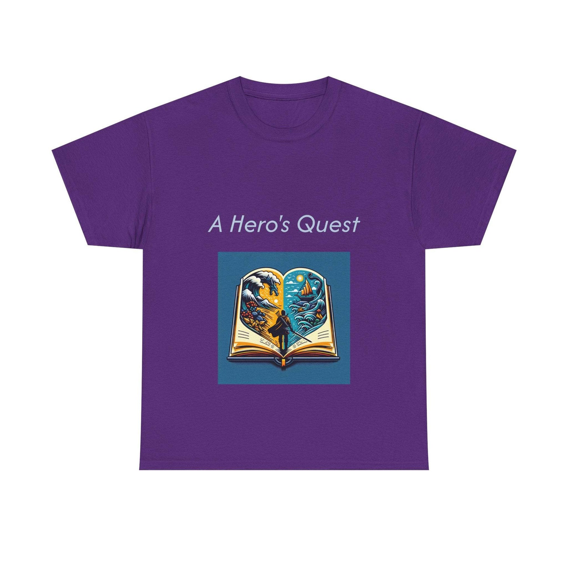 Adventurous - Unisex Heavy Cotton Tee - Hero's Quest - The Dreamer's Bookshop.