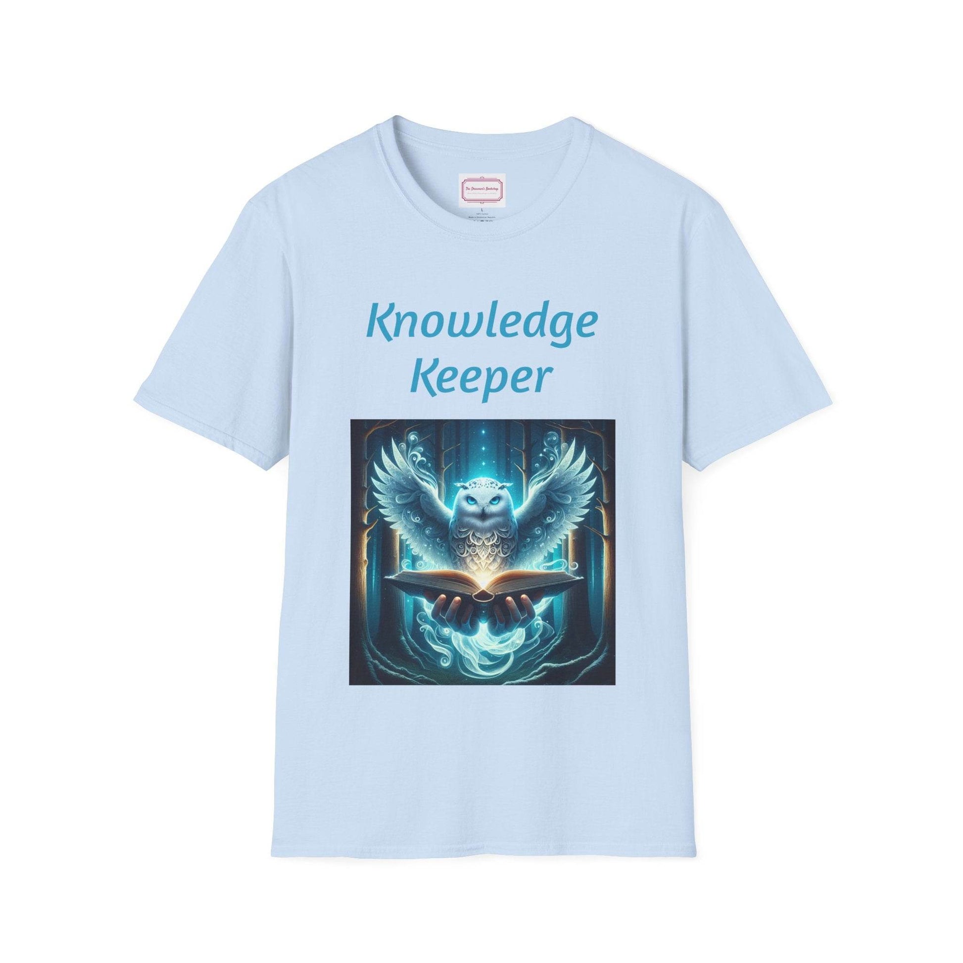 Knowledge Keeper Owl T-Shirt for Book Lovers - Proud Reader - The Dreamer's Bookshop.