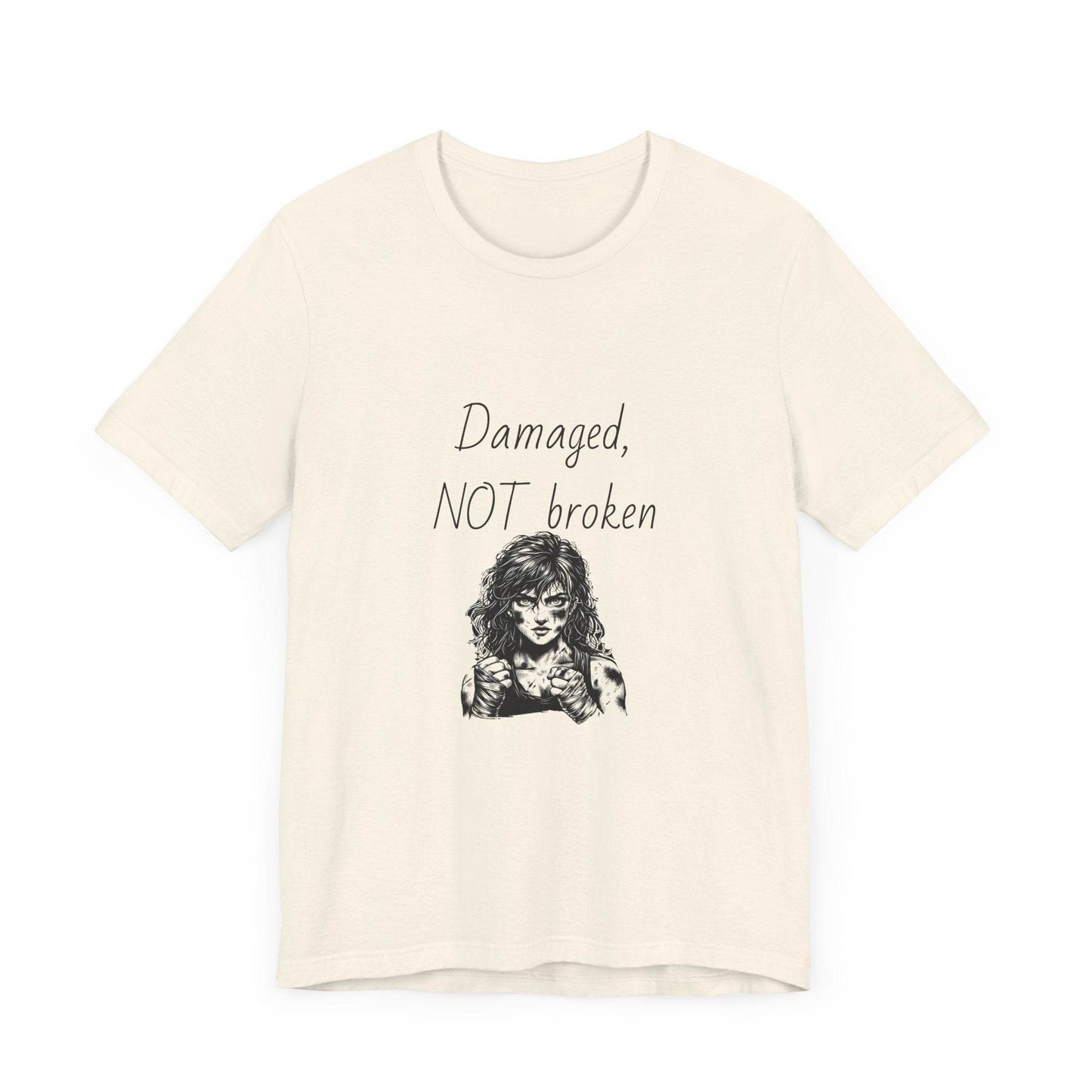 Fierce Survivor Unisex Short Sleeve Tee - Damaged, NOT broken - The Dreamer's Bookshop.